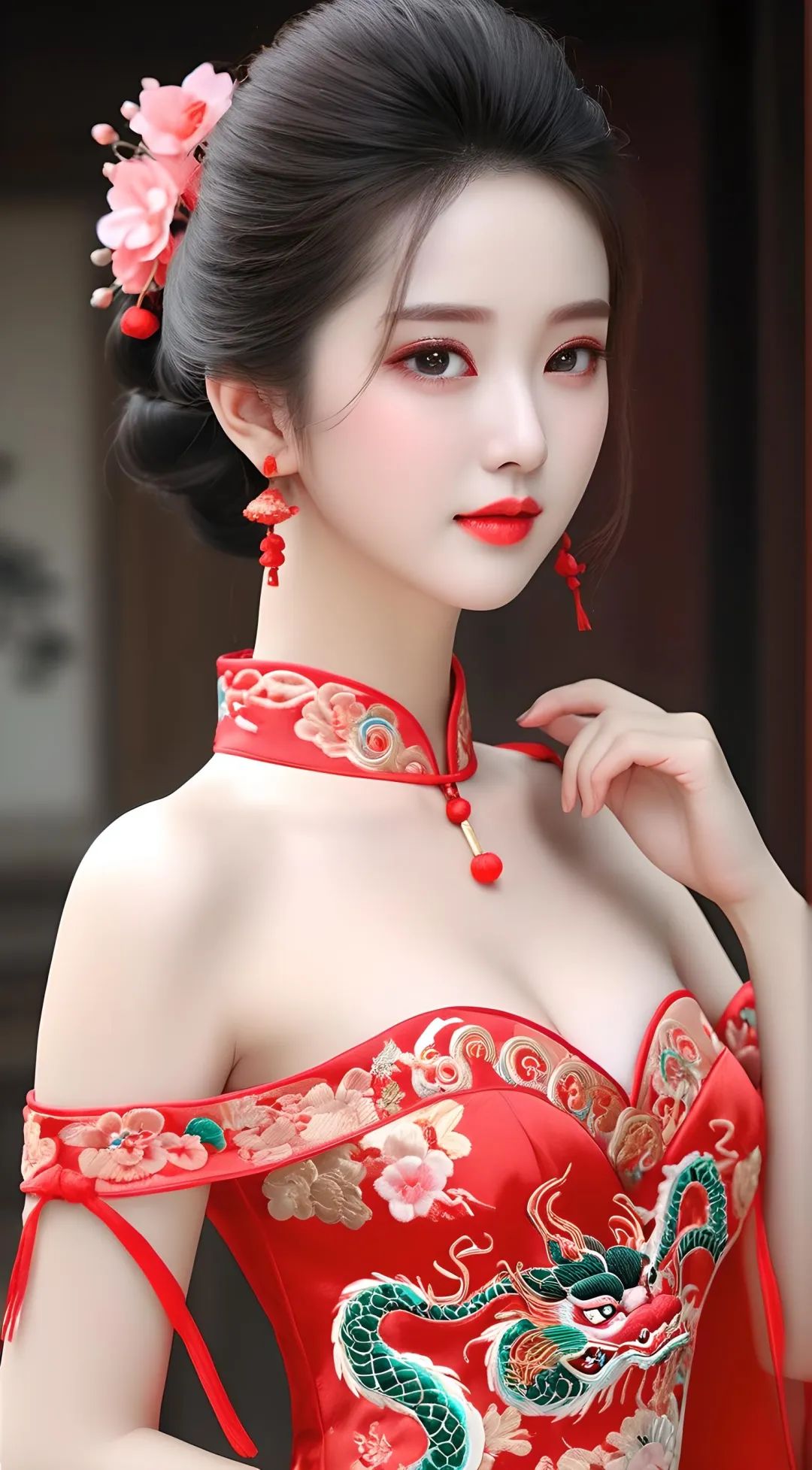 高颜值小姐姐旗袍写真壁纸︳好美～ - 炫图天下