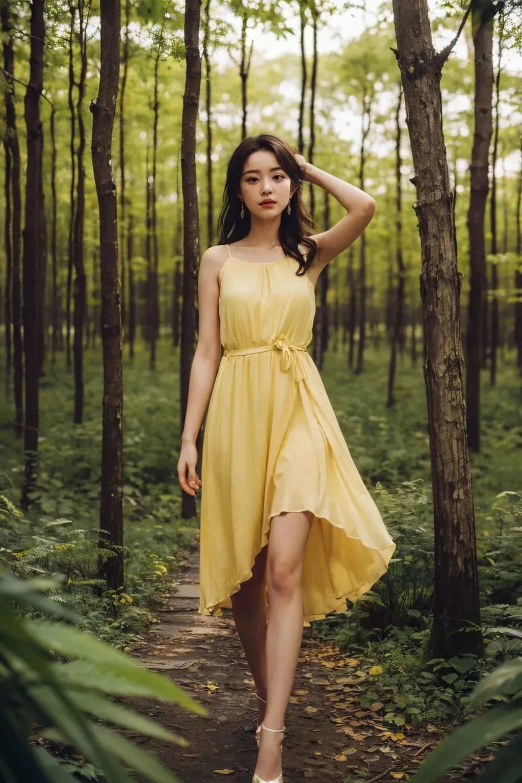 森林走出的美女 - 炫图天下