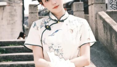 高清女生壁纸欣赏：少女旗袍穿搭摄影 - 炫图天下