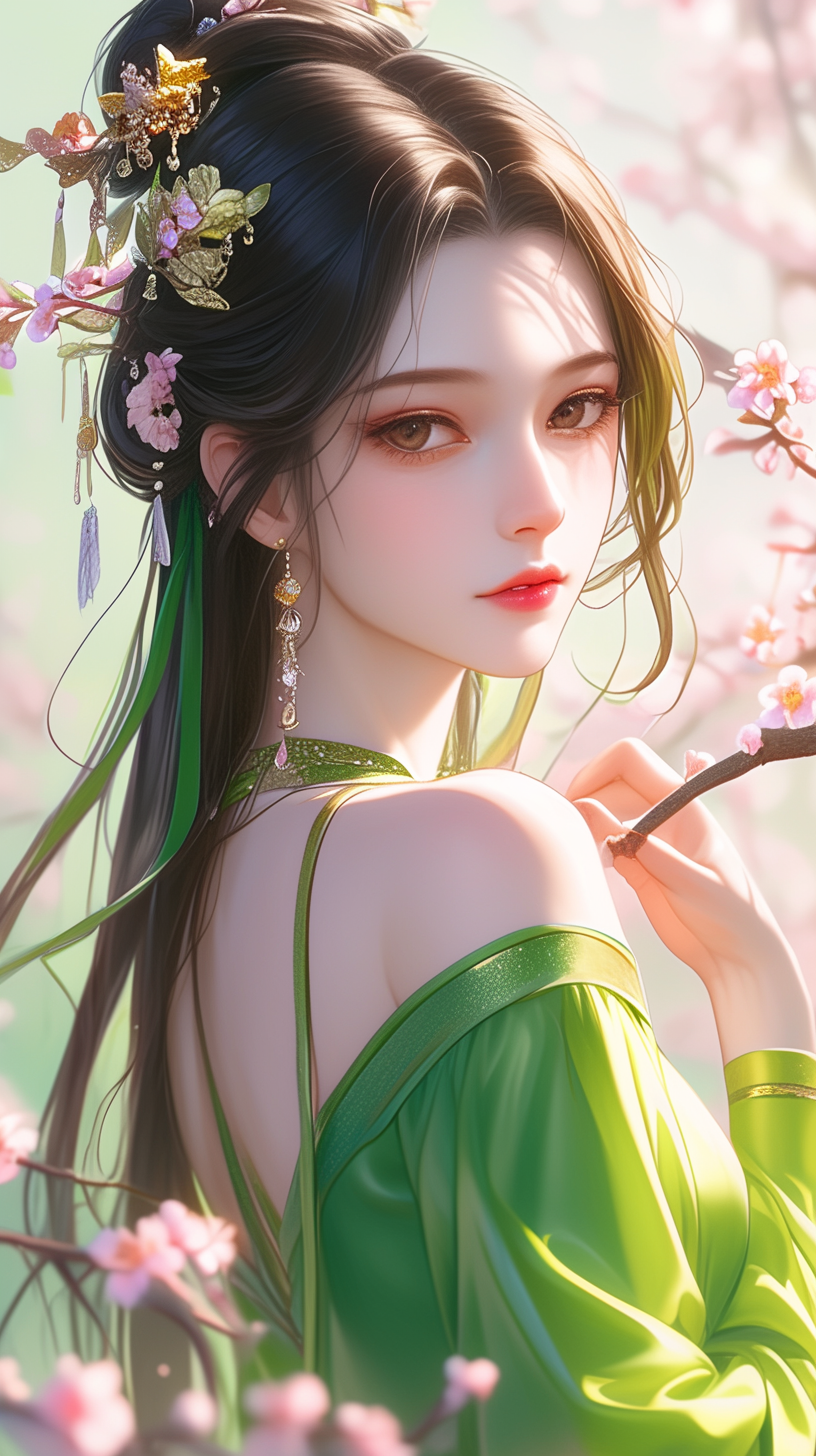 手机壁纸︳古风韵味赏花季 - 炫图天下