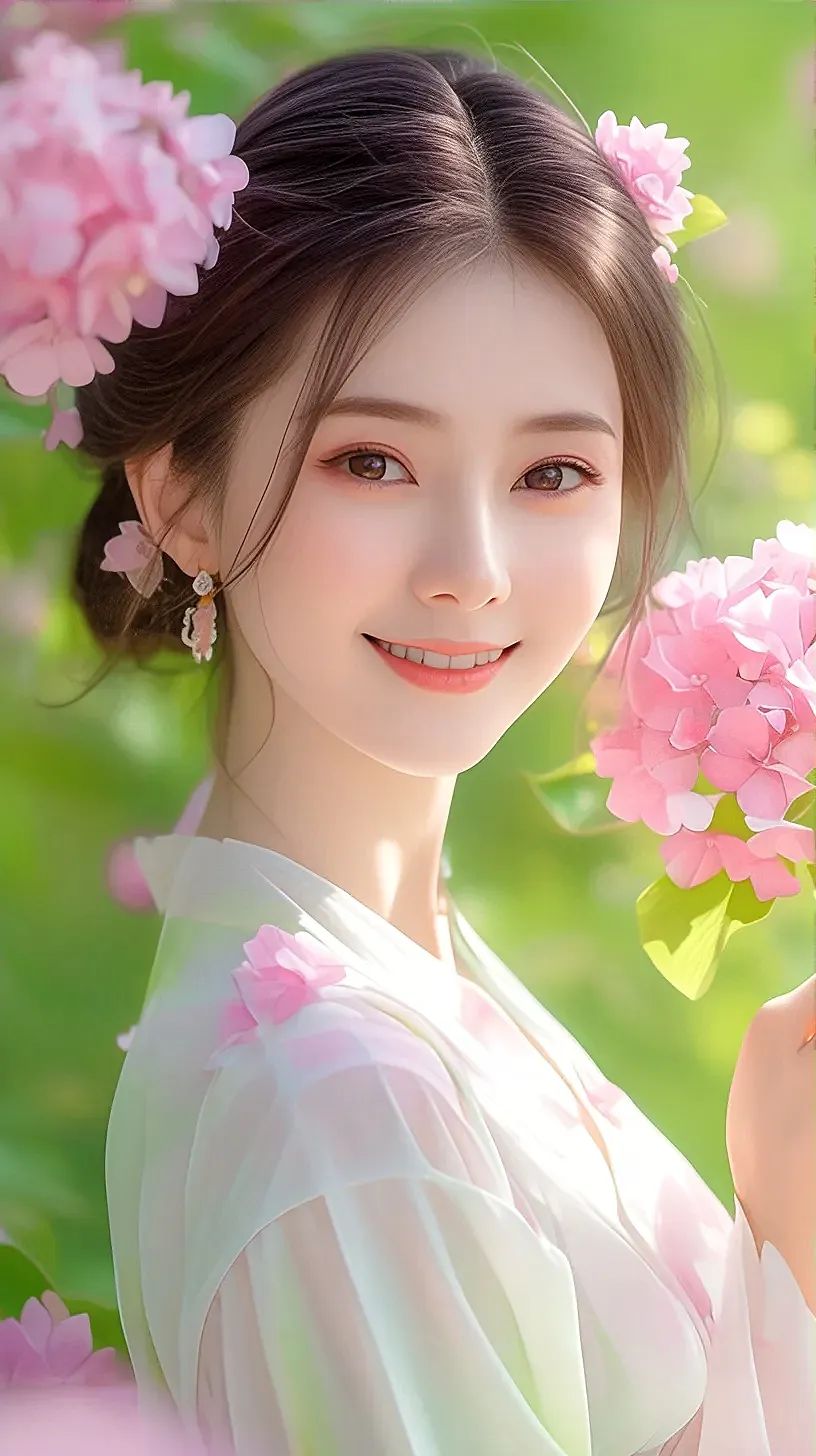 古风美女春日赏花壁纸7 - 炫图天下