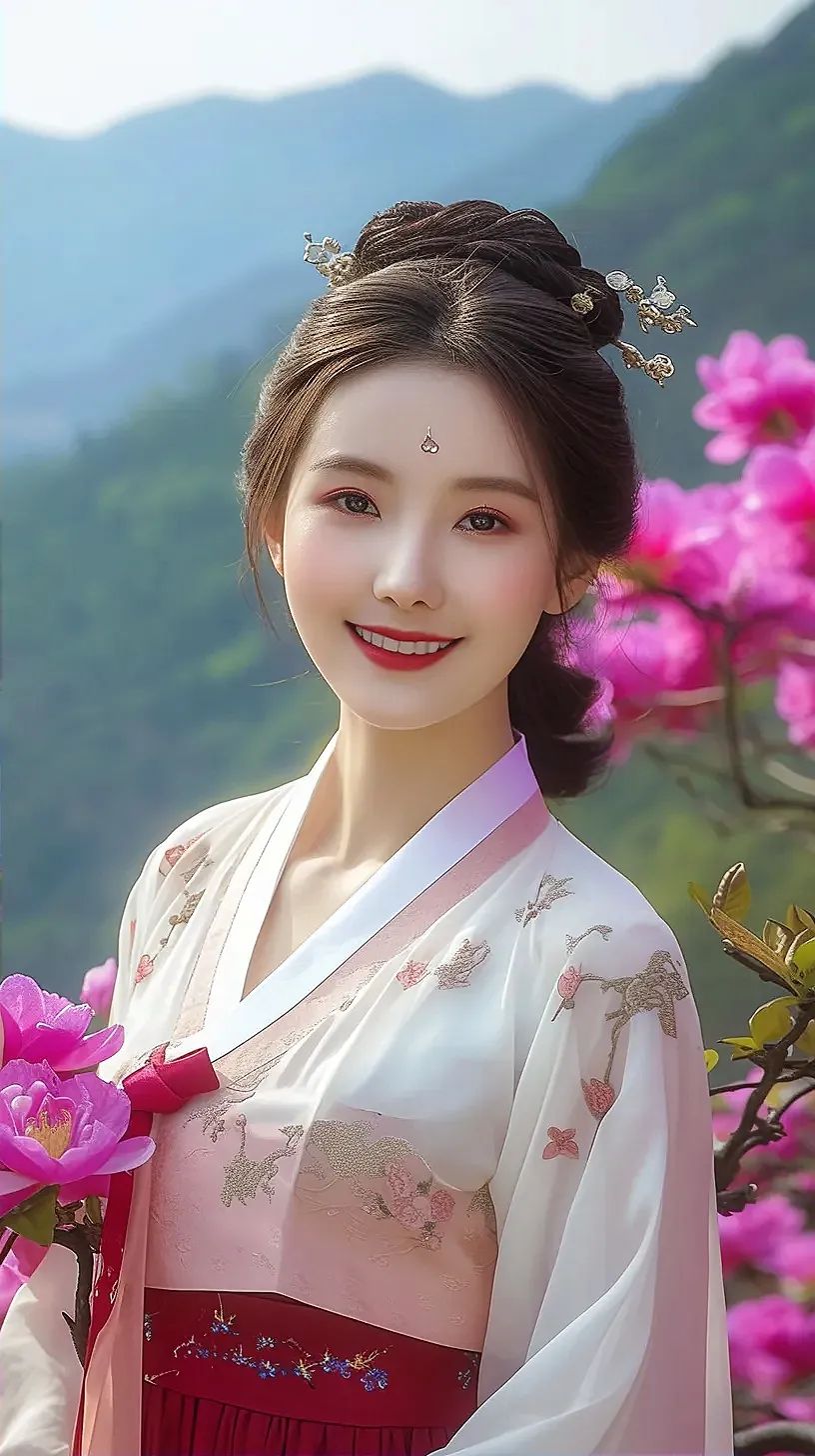 古风美女春日赏花壁纸6 - 炫图天下