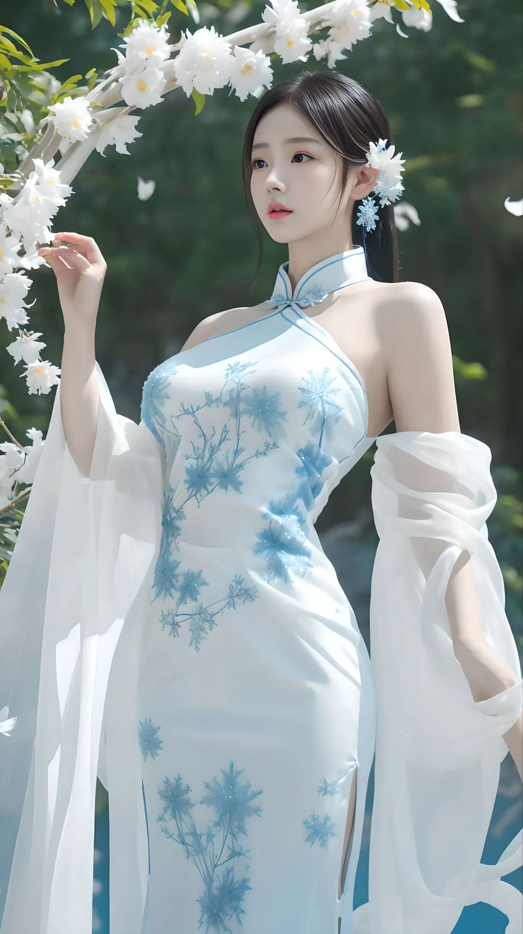 高清女生壁纸欣赏|国风旗袍美女 - 炫图天下