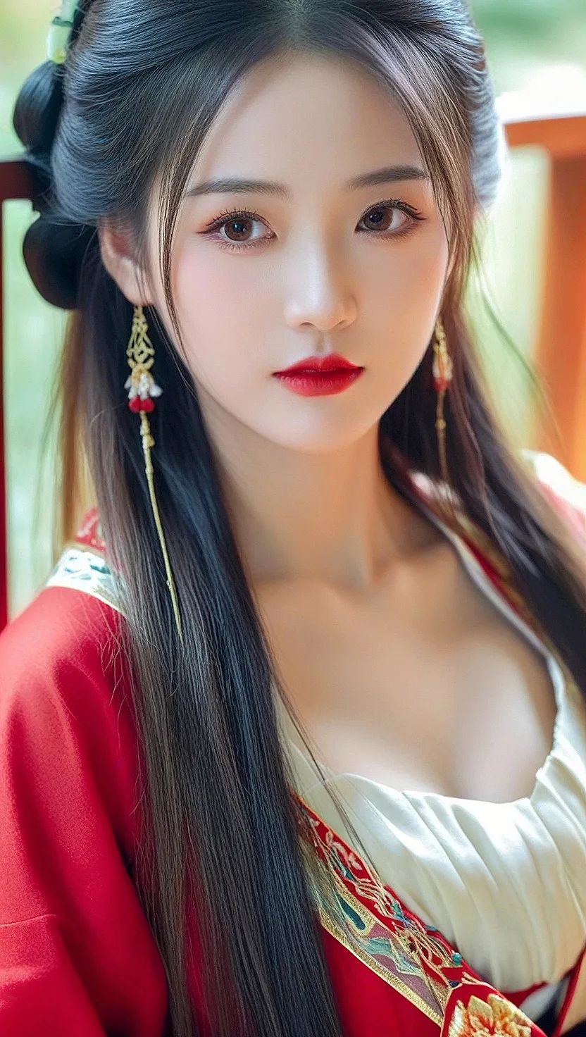 红衣女子太美了吧︳是你心中的古风女主吗 - 炫图天下