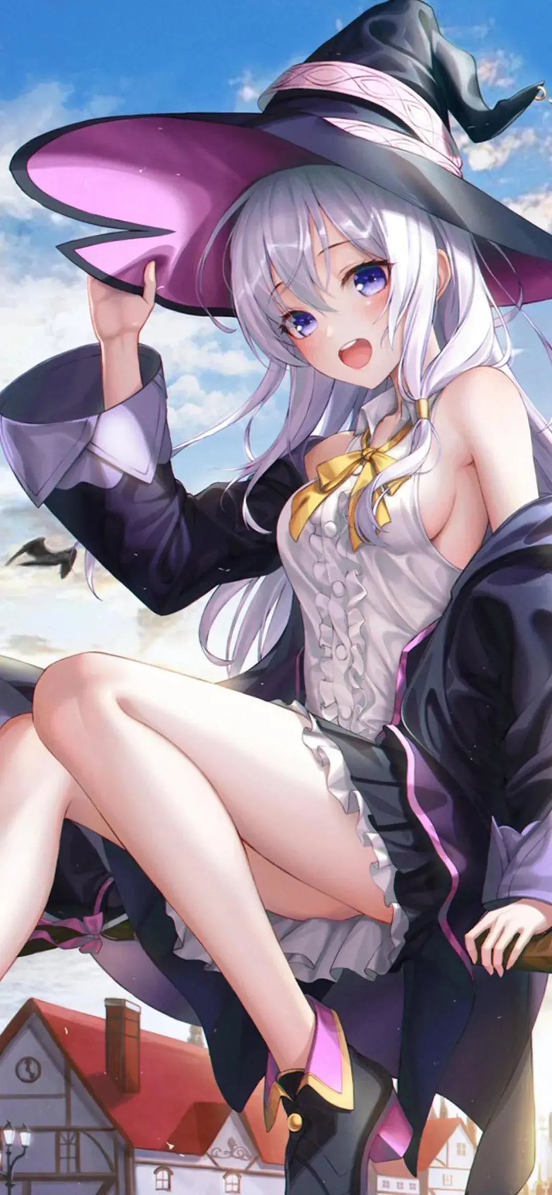 手机壁纸 | 倾听风经过 鸟儿飞过 晨昏在交错 - 炫图天下