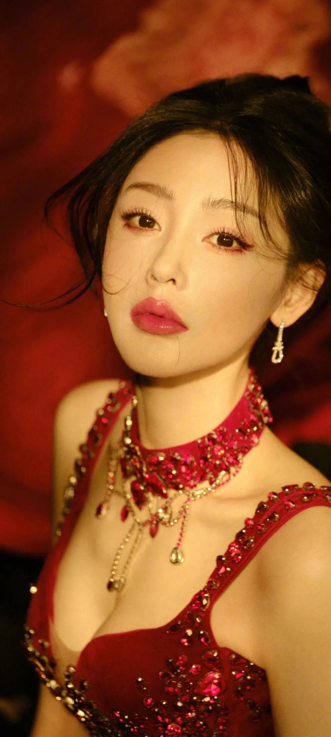 张天爱|落入惊红写真壁纸 - 炫图天下