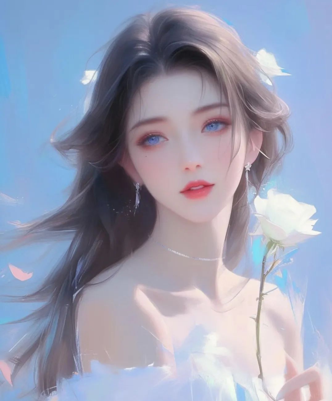 唯美茉莉花女生头像 - 炫图天下