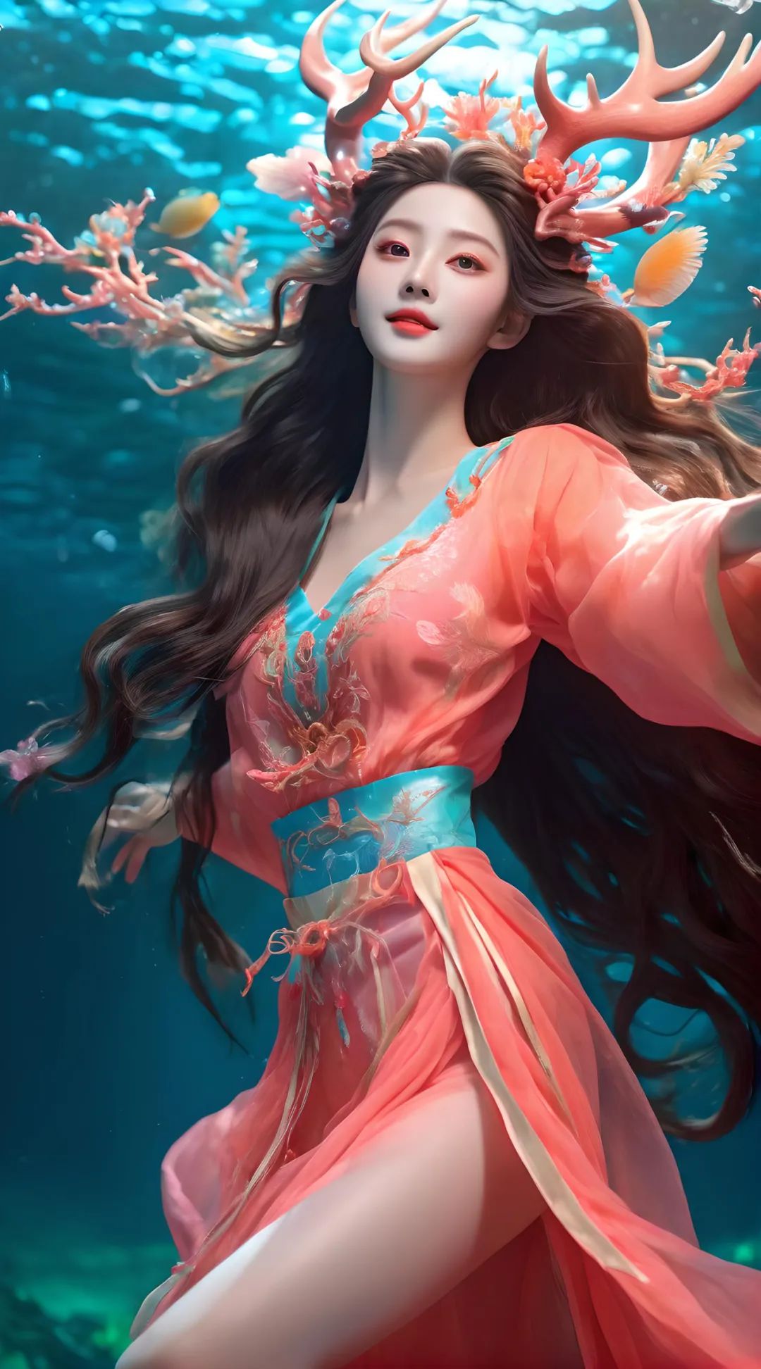 绝色汉服美女·东海神话龙宫小龙女 - 炫图天下