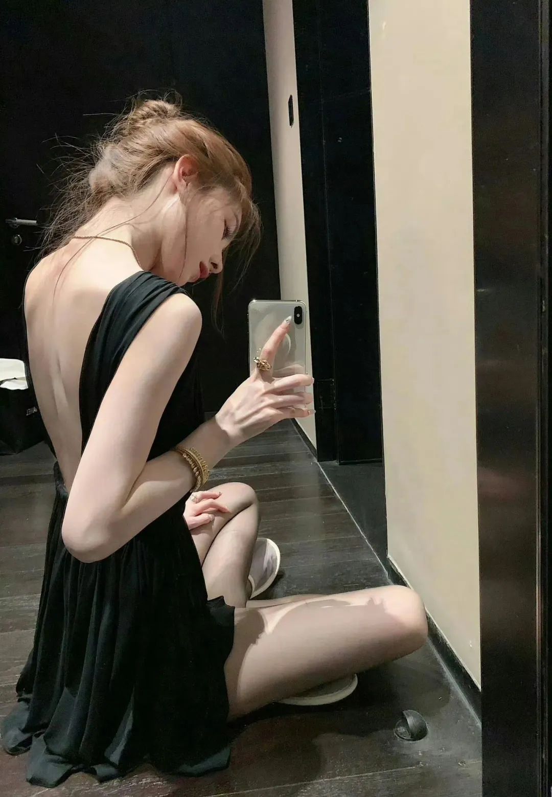 壁纸|孙一宁OD黑色诱惑 - 炫图天下