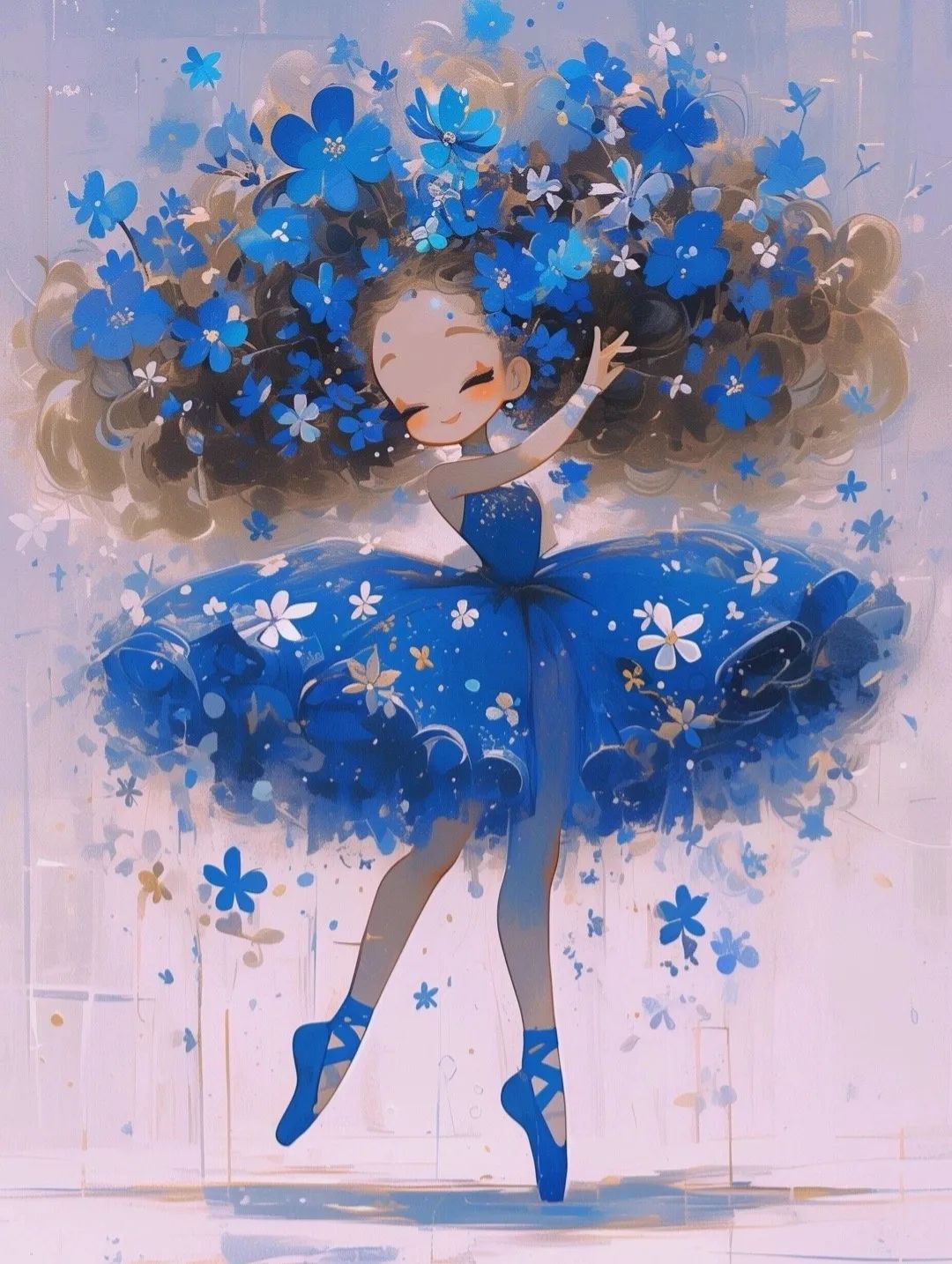 芭蕾舞小女孩头像 - 炫图天下