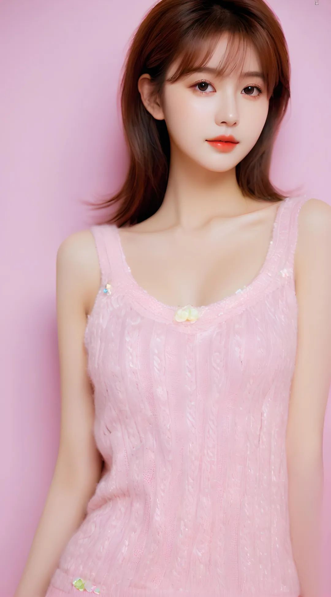 粉嫩精致女孩 红唇娇艳白皙水嫩：不要浪费你的生命，在你一定会后悔的地方上 - 炫图天下
