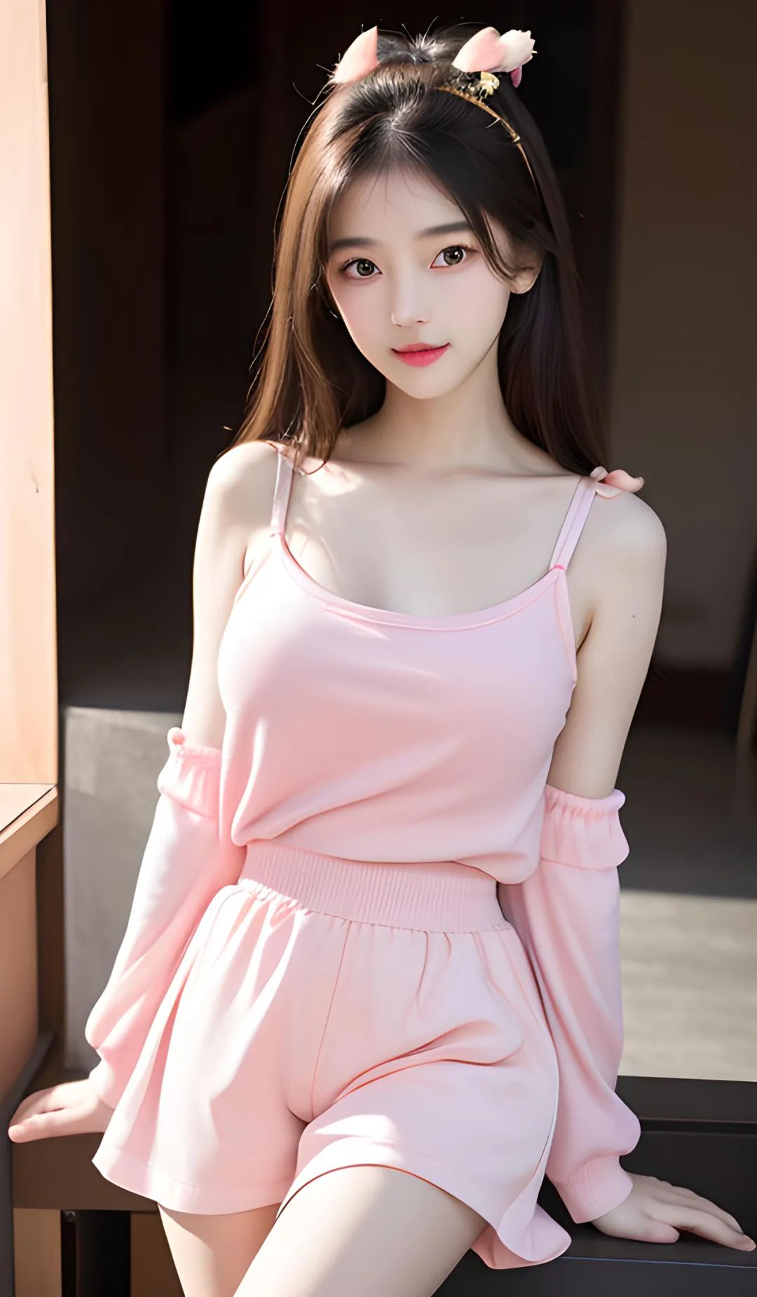 ai甜美女孩 | 细腻粉嫩 身材丰满：没有目标的人永远为有目标的人去努力 - 炫图天下