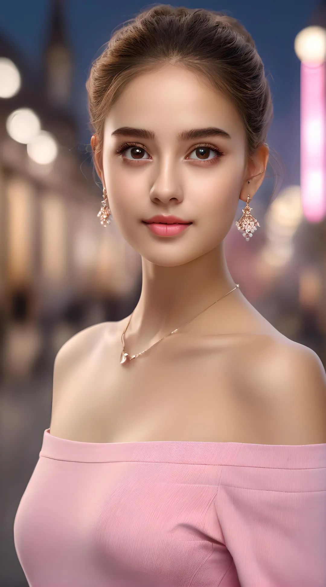 肌肤光泽如玉的混血美女高清壁纸 - 炫图天下