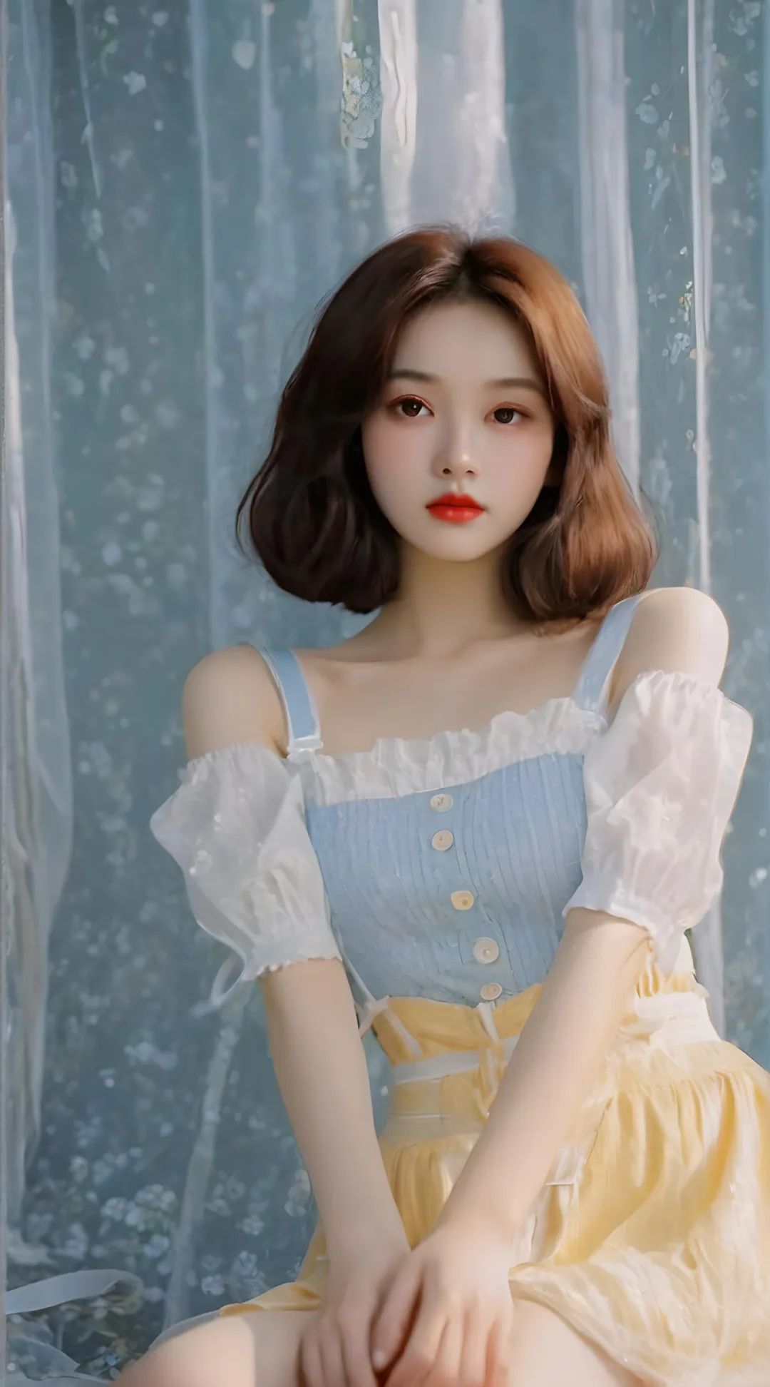 AI美女 | 柔光少女 吊带女生 纯欲温柔娇媚：你要感谢告诉你缺点的人 - 炫图天下