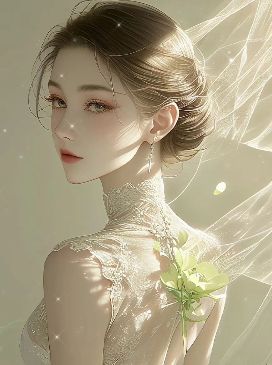 闪闪发光唯美女生头像 - 炫图天下