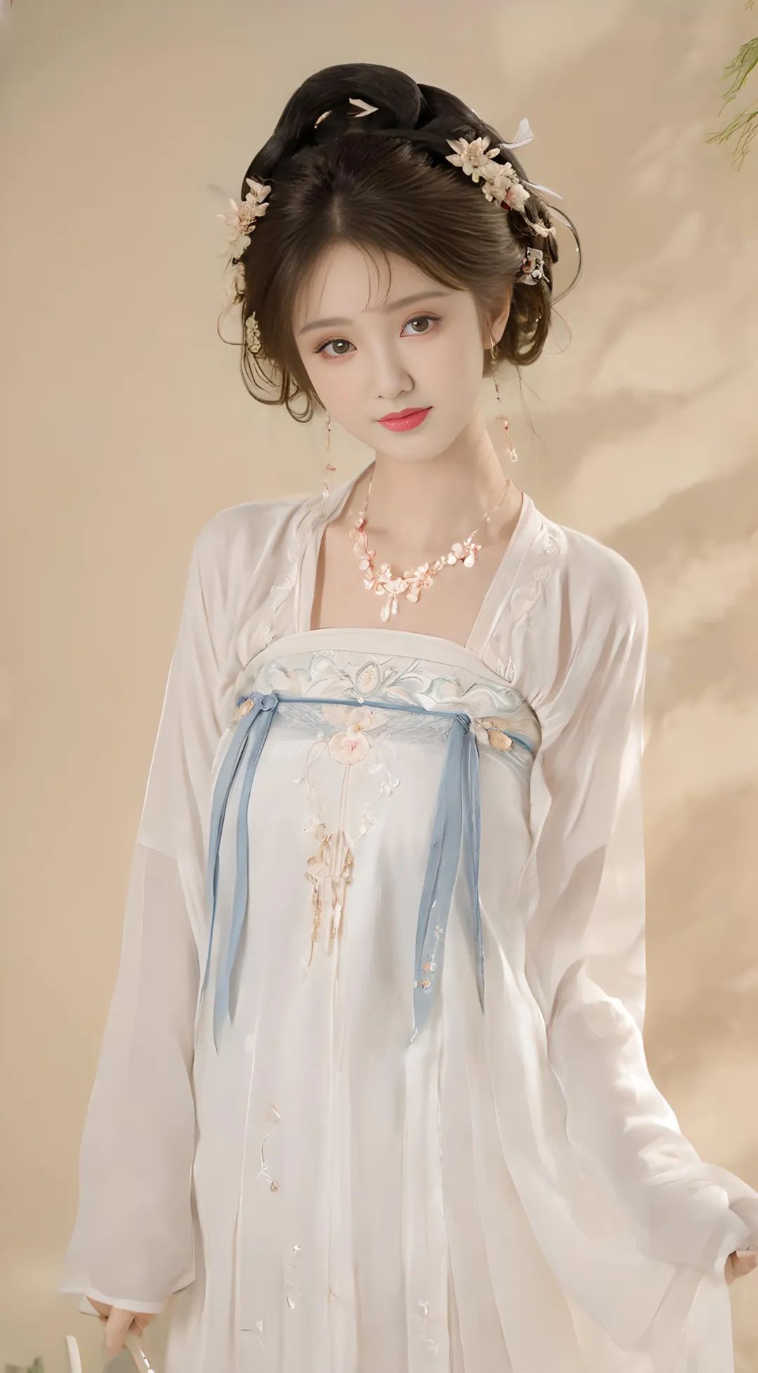蕾丝刺绣纱裙温婉美女 - 炫图天下