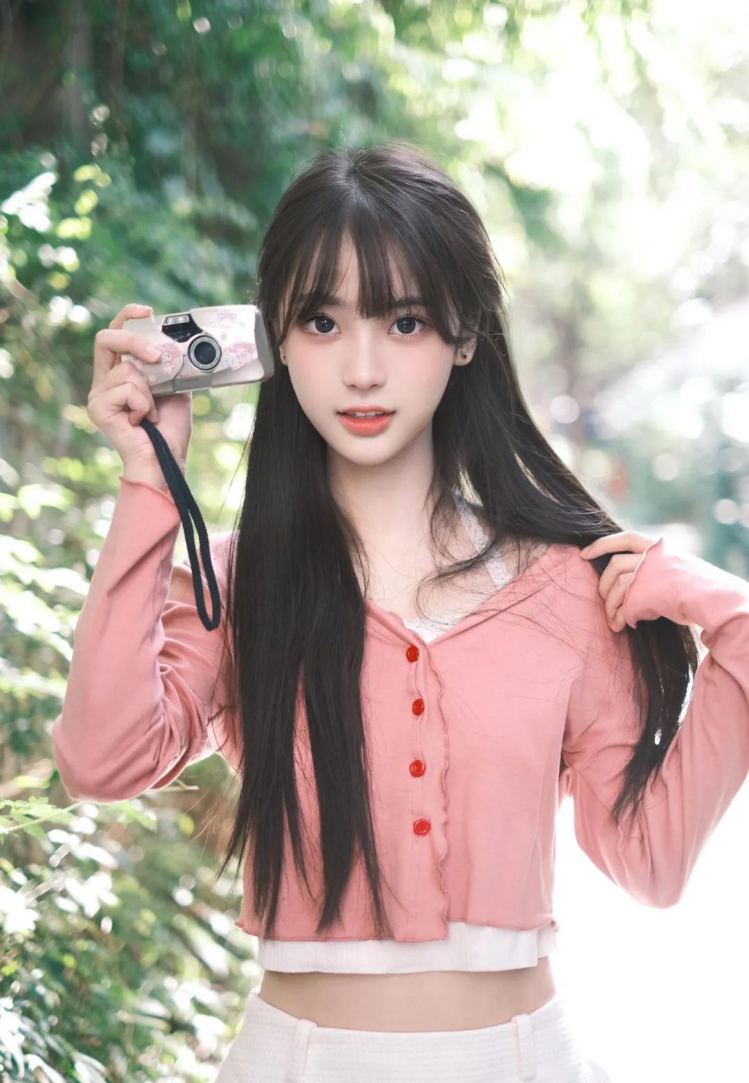 清纯可人 漂亮美少女 路边拍摄~ - 炫图天下