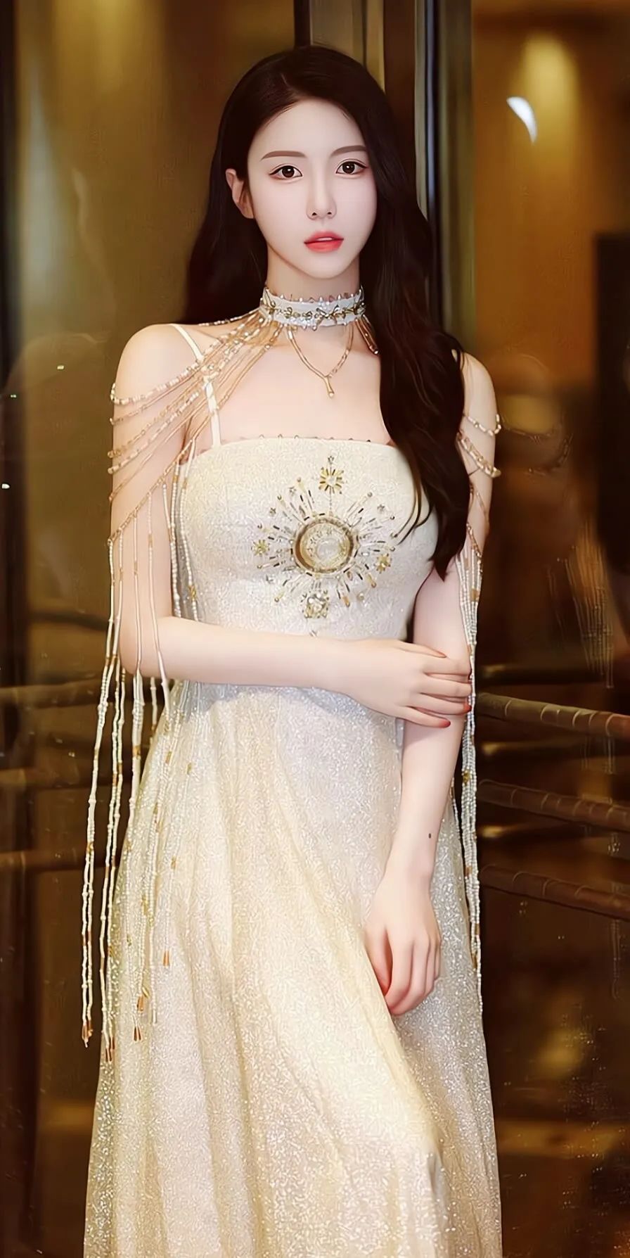 青春少女：荷塘里的莲花含苞待放 - 炫图天下