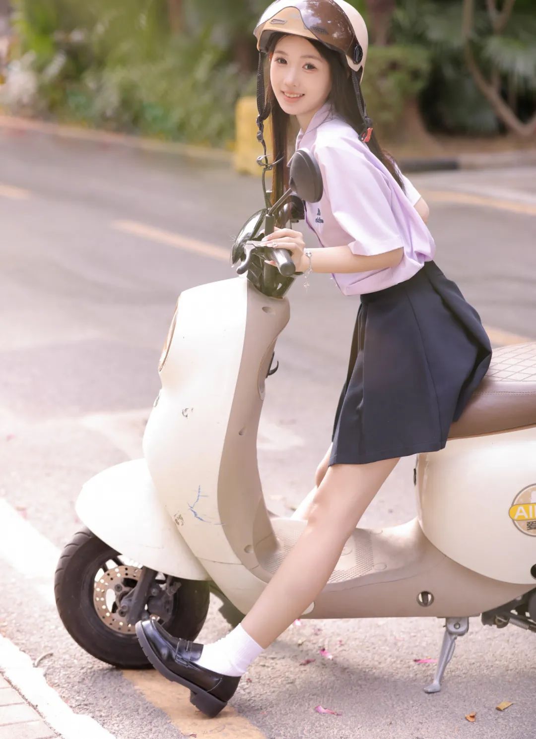 校园少女 长发秀气+清新学妹 街拍美照！ - 炫图天下