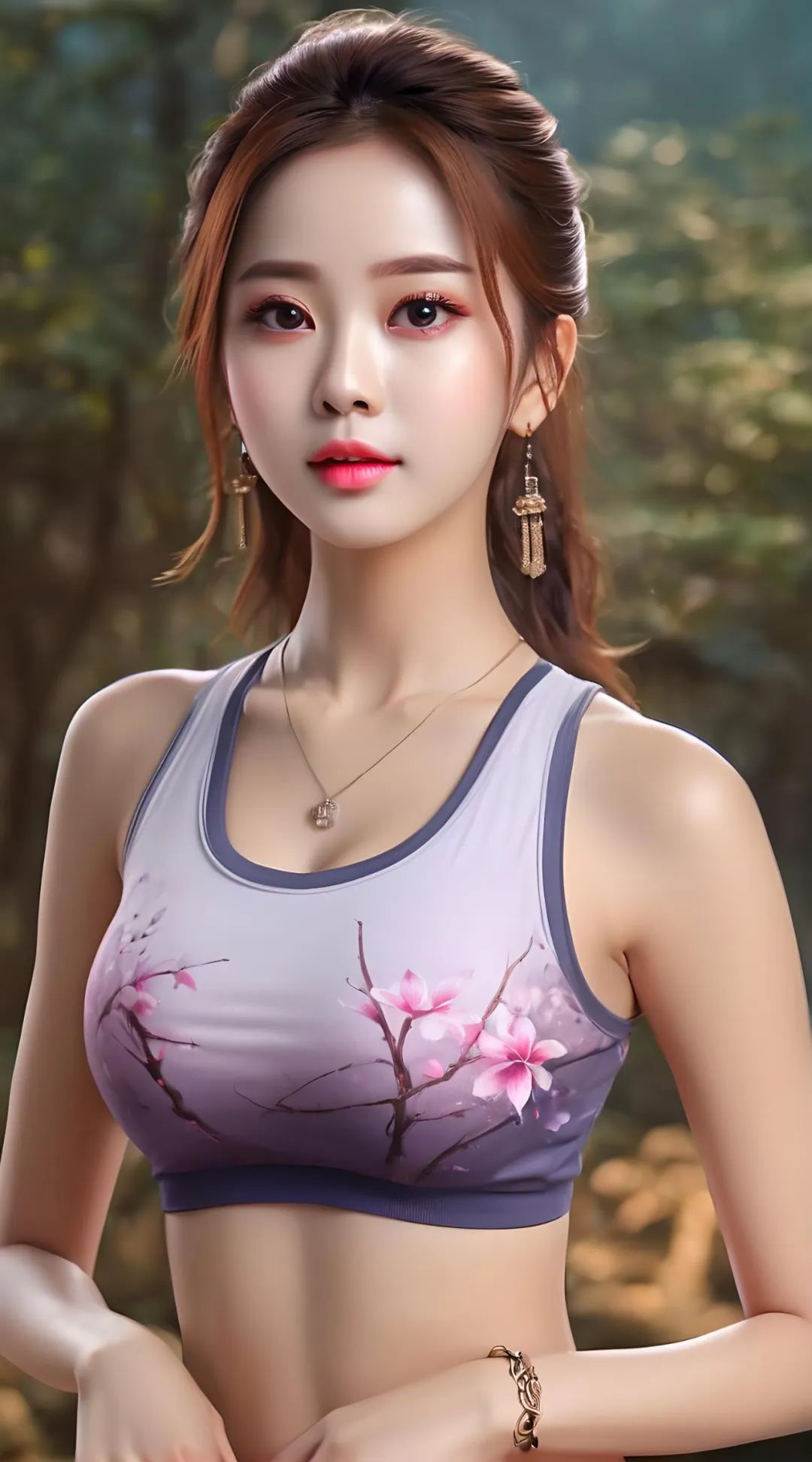 绝美身材紧身瑜伽裤美女高清壁纸 - 炫图天下