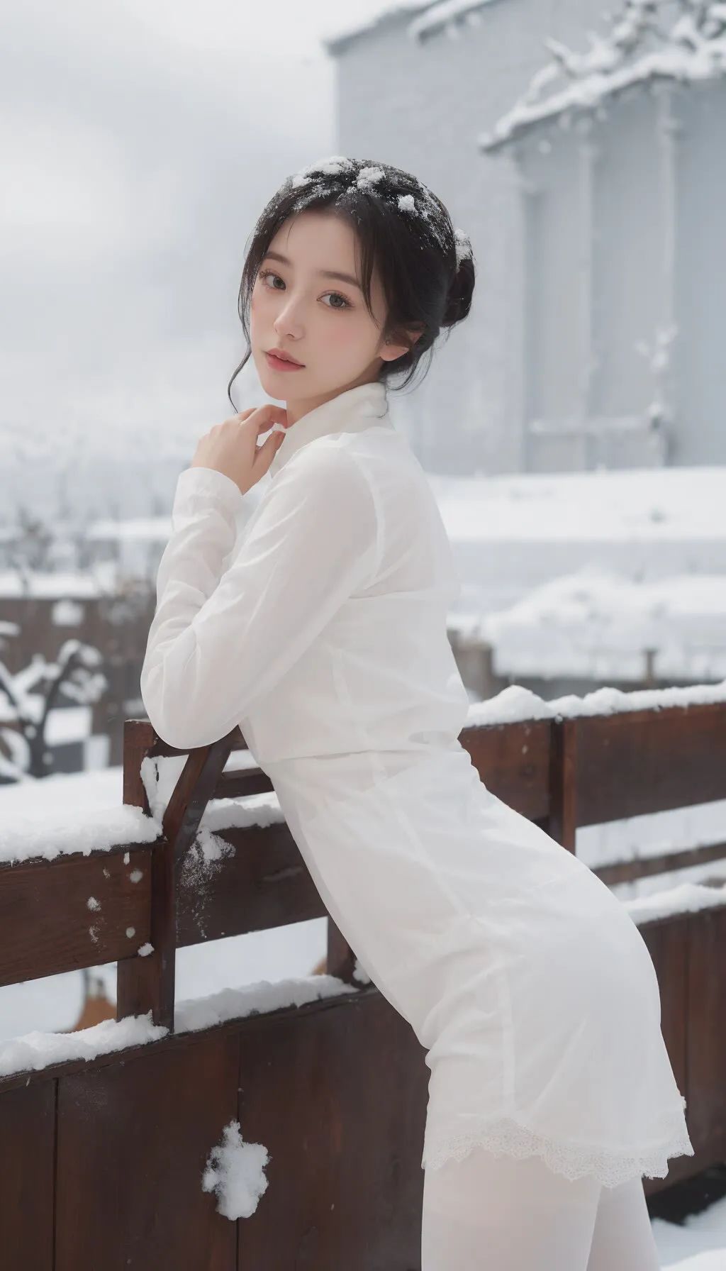 雪中少女，冰山美人：随和的人，与人为善 - 炫图天下