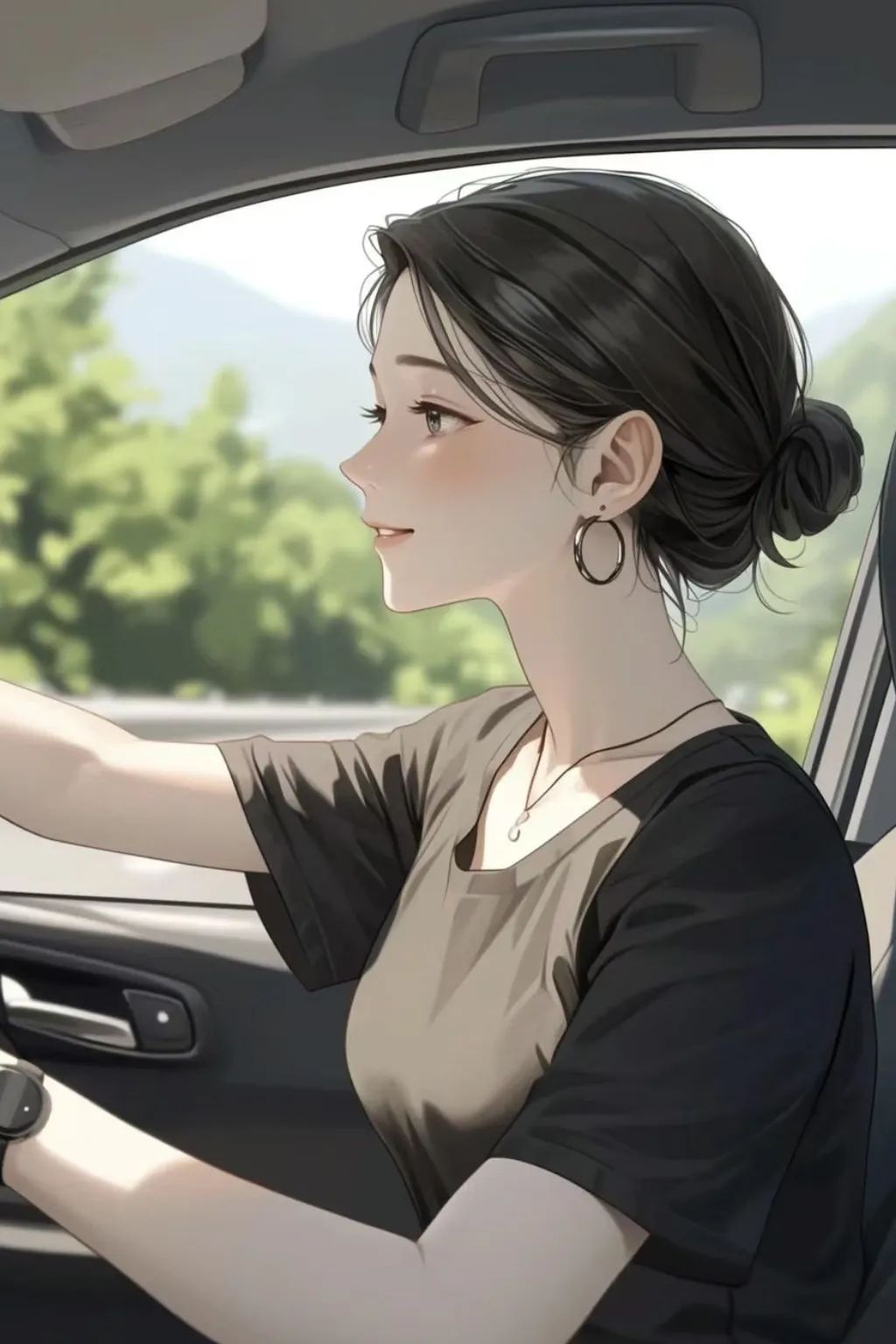 又美又飒女生开车头像 - 炫图天下