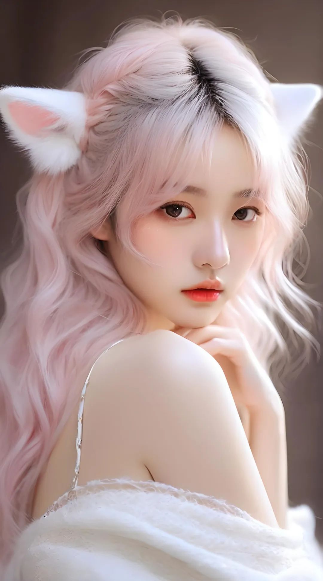 AI美女 | 猫系女友 粉嫩精致少女感 - 炫图天下