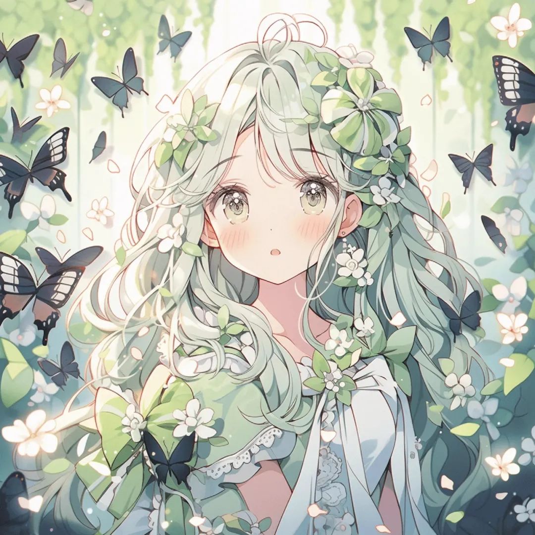 女漫丨森林系限定唯美动漫美少女 - 炫图天下