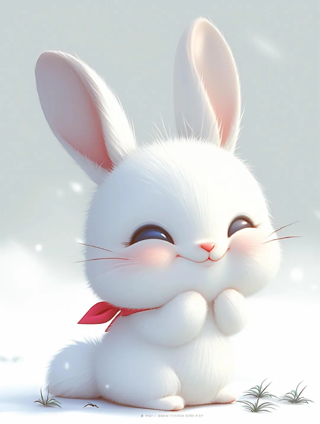 动漫头像丨雪白软萌小兔兔 - 炫图天下