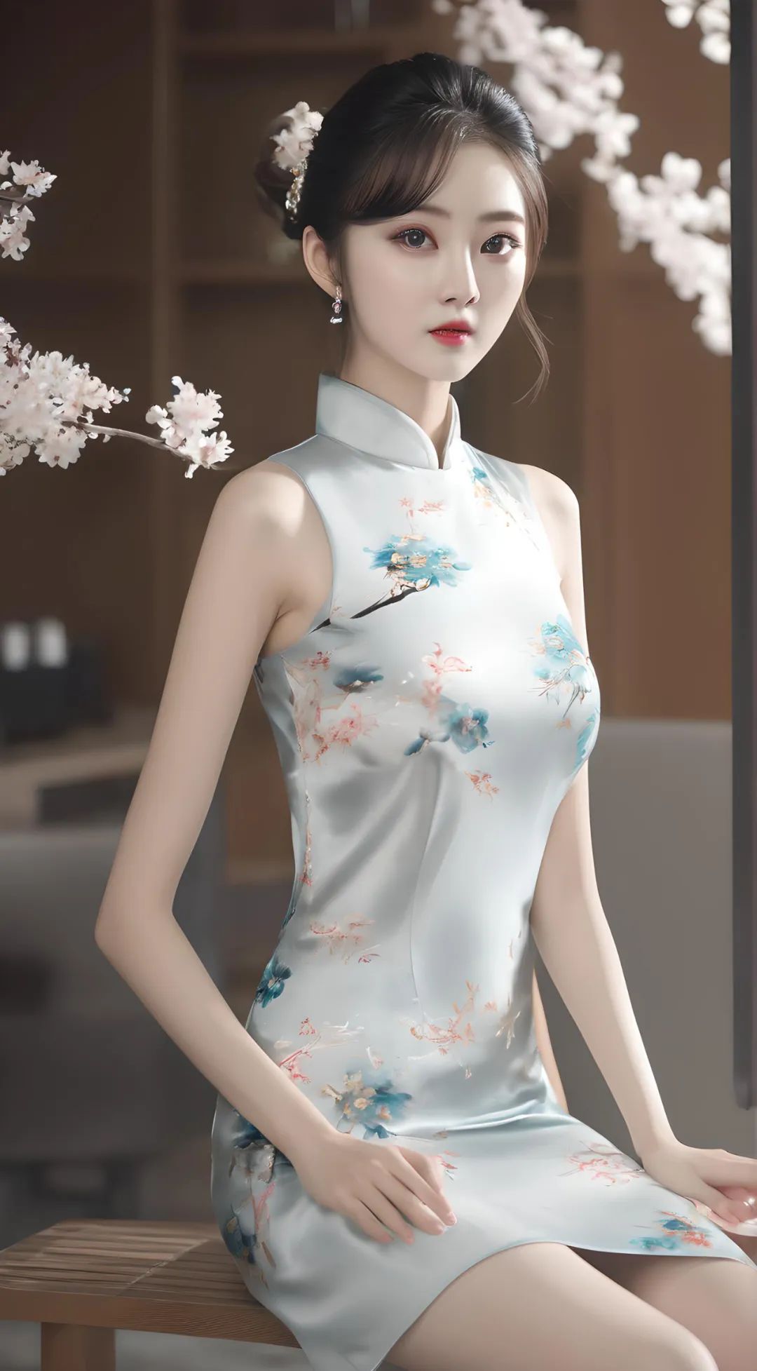风雅旗袍美女高清壁纸 - 炫图天下