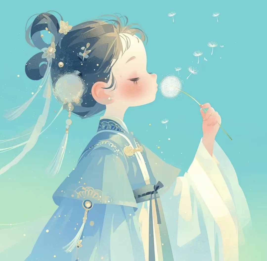 蒲公英女孩头像 - 炫图天下