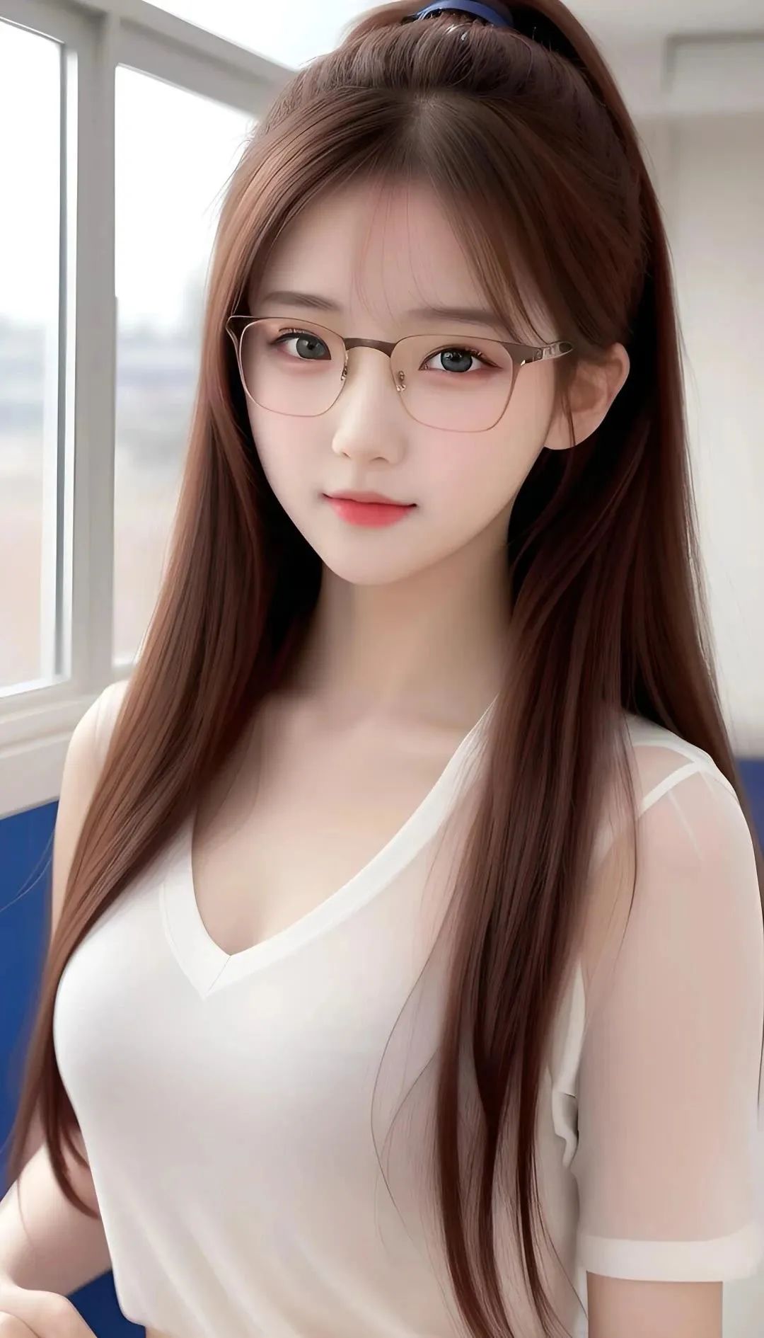 戴眼镜的学生妹，清纯可爱有气质①：不嫉妒，允许别人比自己优秀 - 炫图天下
