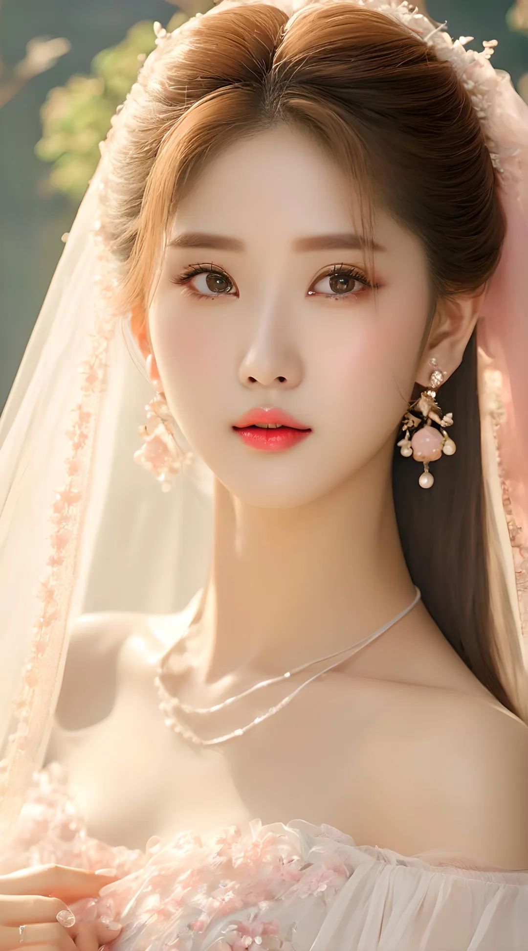 粉色系绝美容颜美女高清壁纸 - 炫图天下