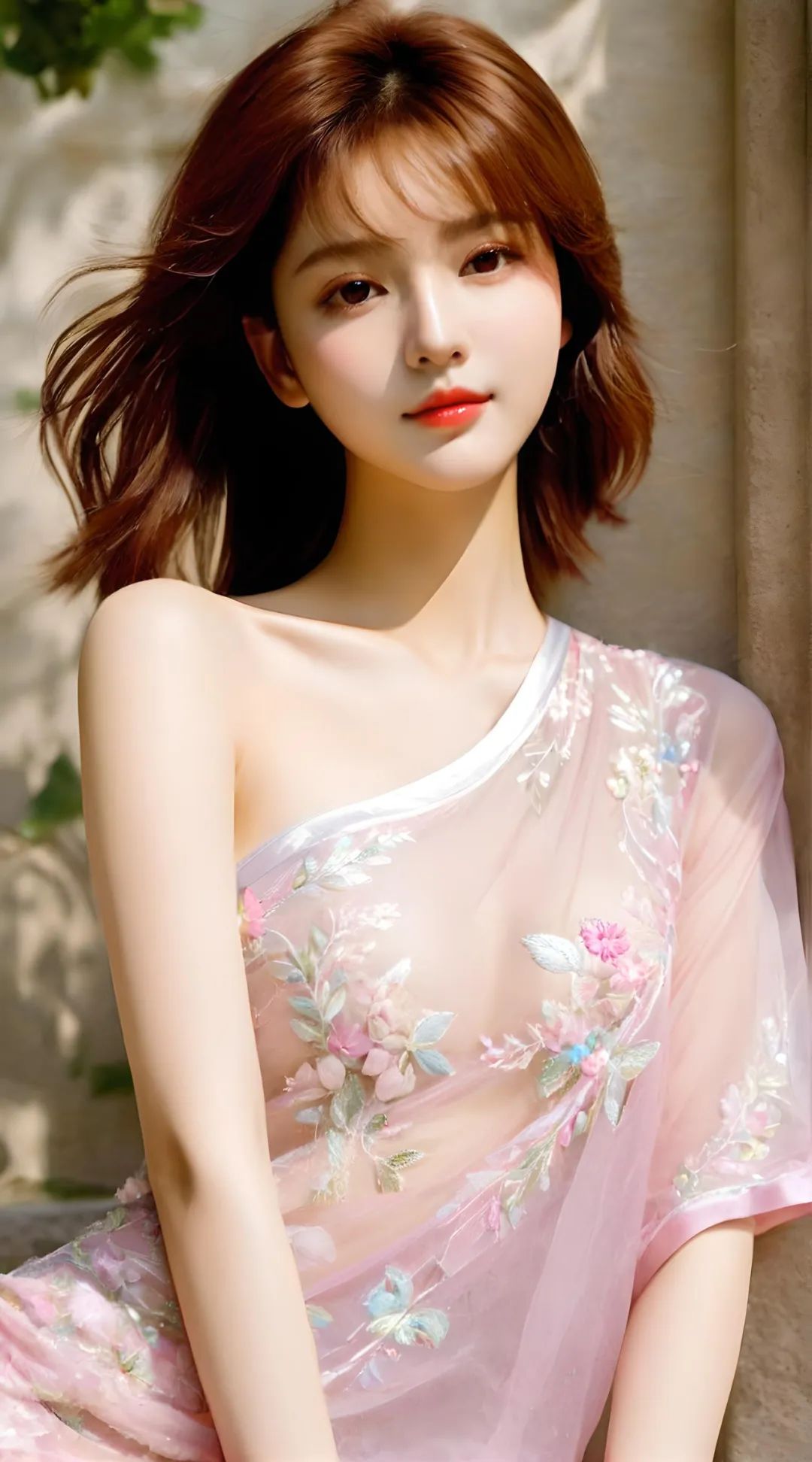 卷发女神短裙美女高清壁纸 - 炫图天下