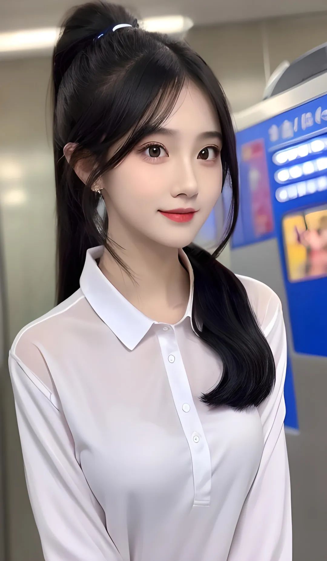 地铁美女，靓丽女神 - 炫图天下