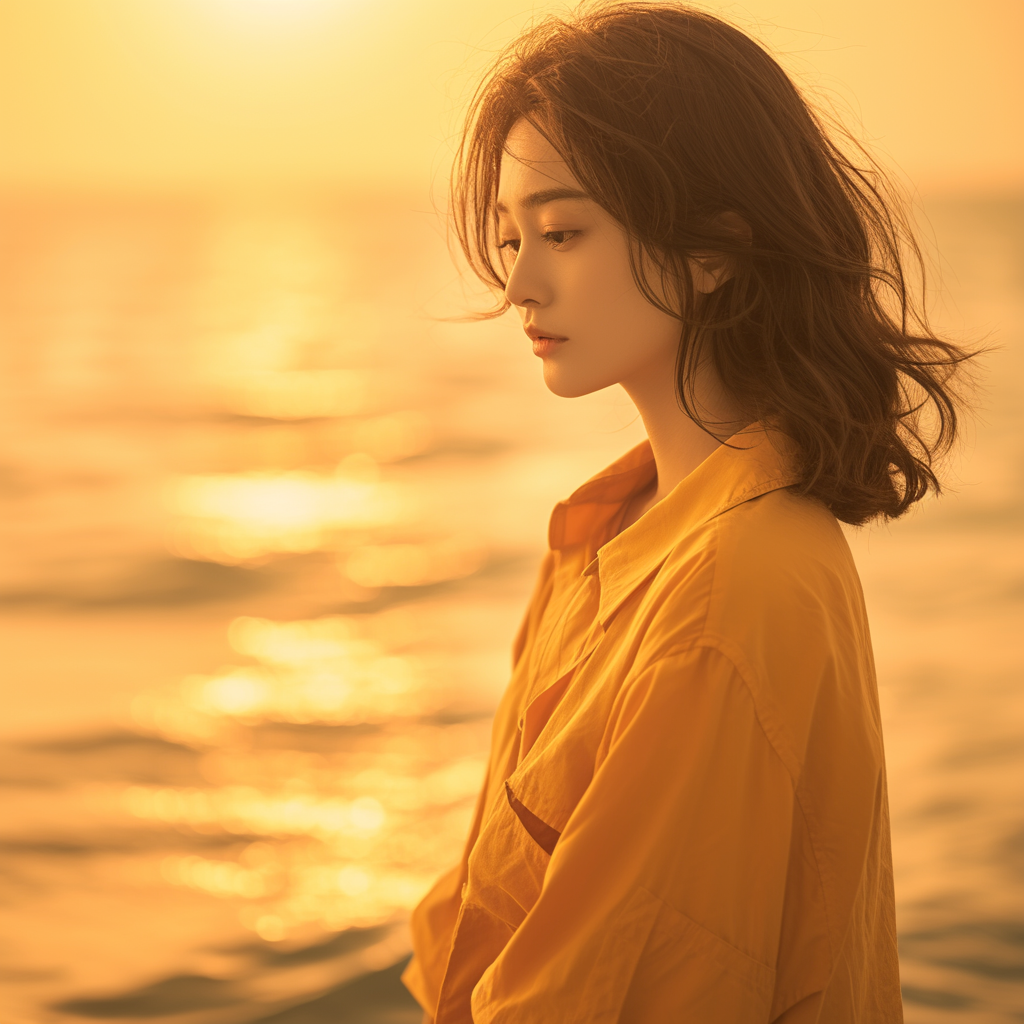 WeChat女生头像/阳光下侧颜简洁女头 - 炫图天下