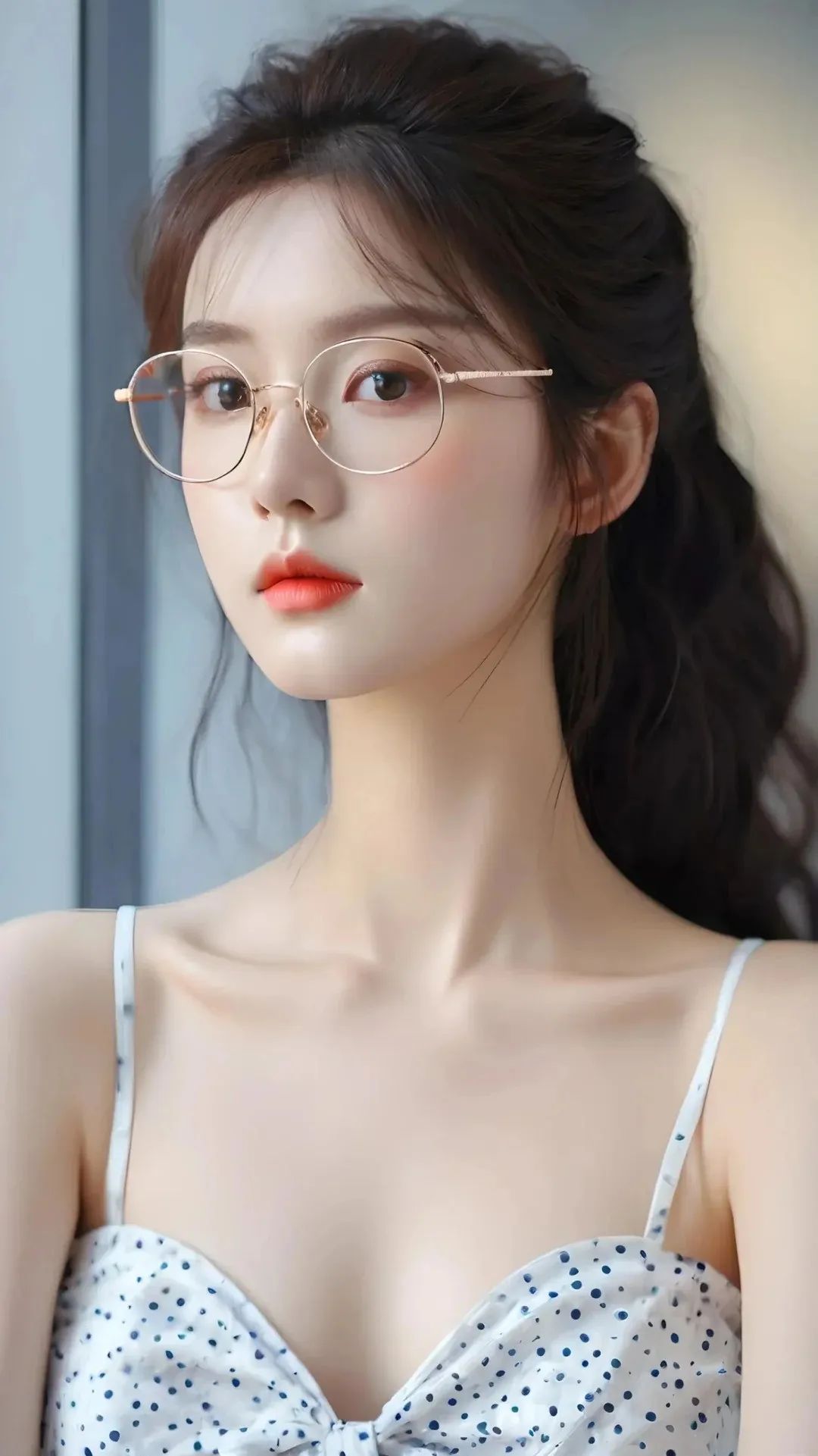 美女子带眼镜据说更反差？ - 炫图天下