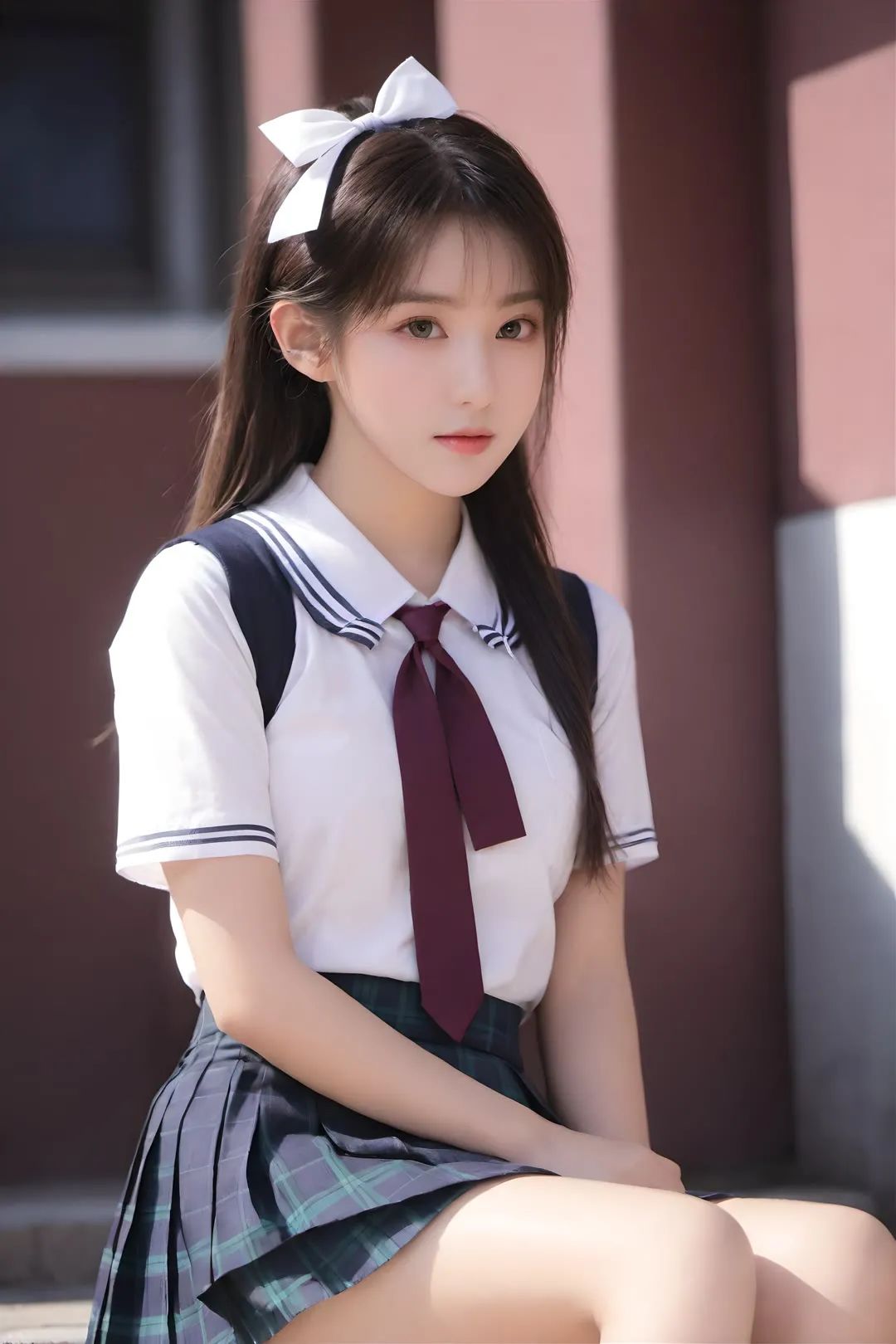 美图壁纸欣赏：jk制服 - 炫图天下