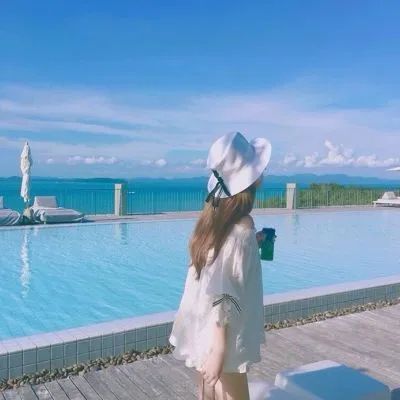 夏天海边不露脸女生头像 - 炫图天下