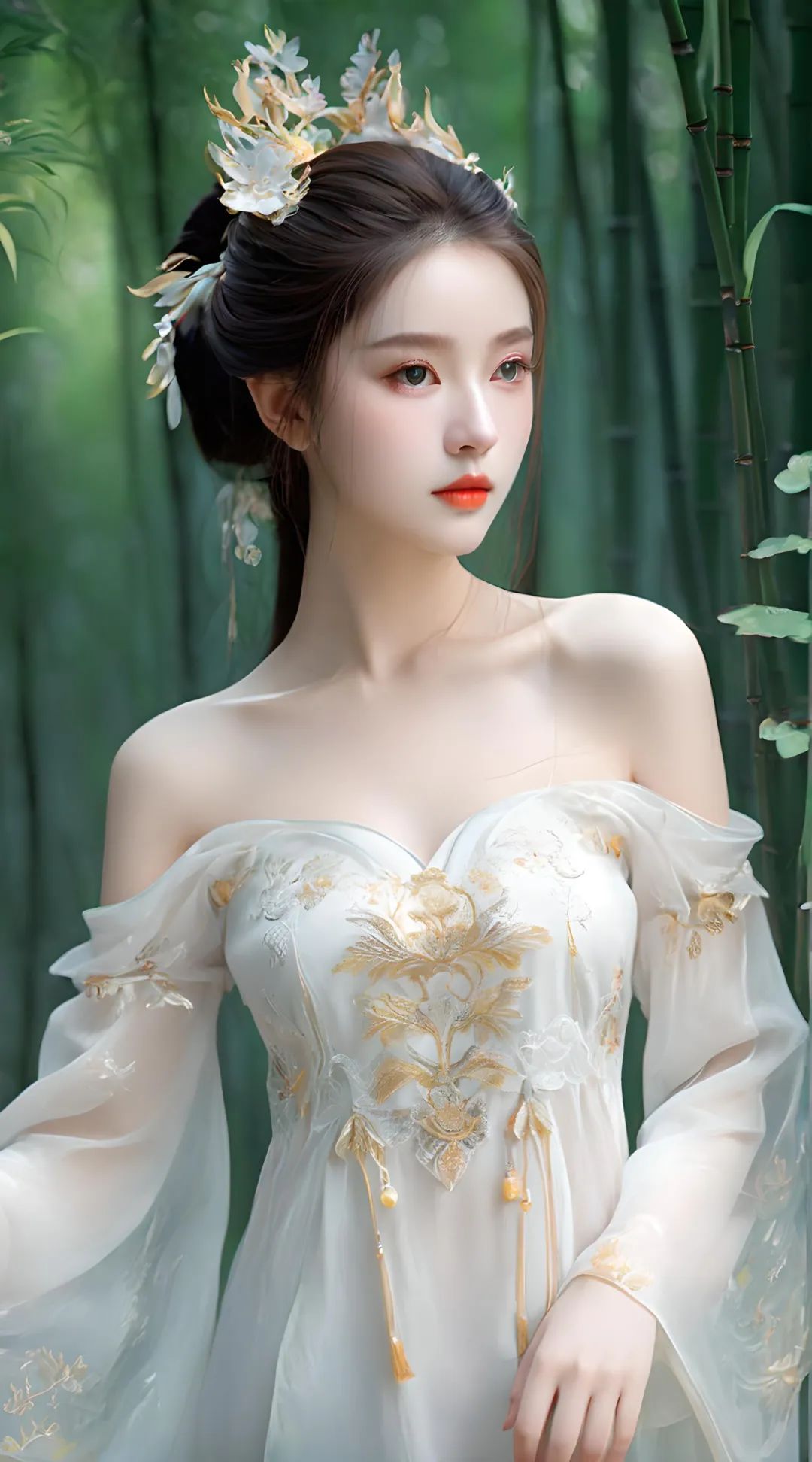 AI古装美女 | 国风汉服：美貌与才华的传奇 - 炫图天下