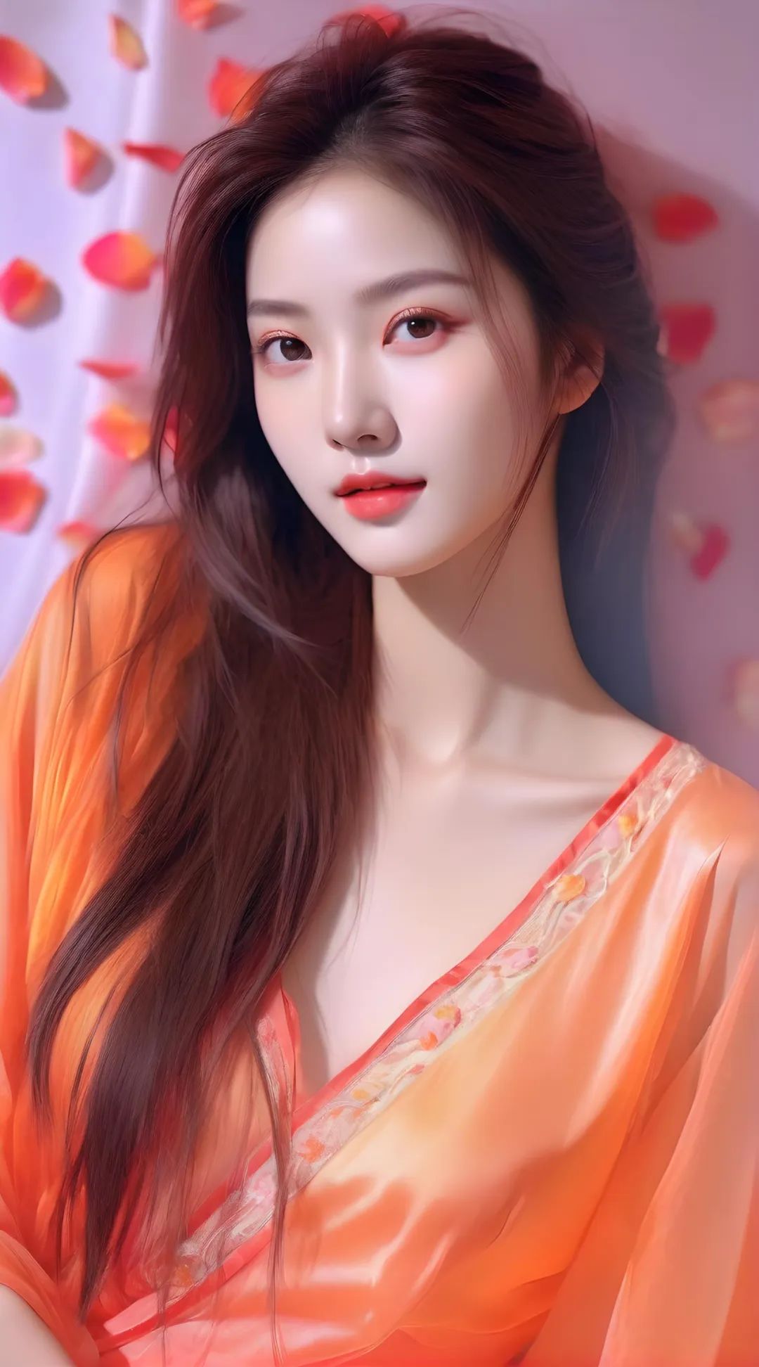 性感女郎，娇艳红唇，半透明纱裙美女：生命的责任，无人分担，因为它是你的 - 炫图天下