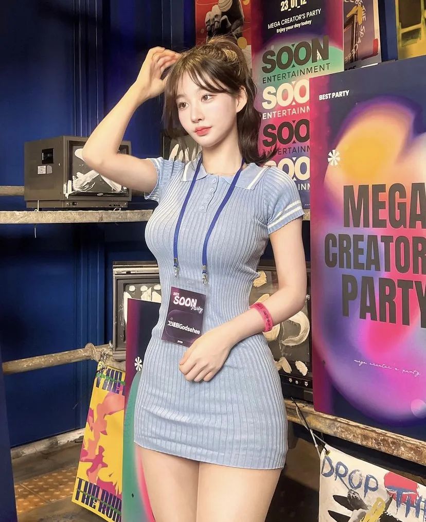 韩国顶级网红美女，腰臀比炸裂，傲人身材堪称完美~ - 炫图天下