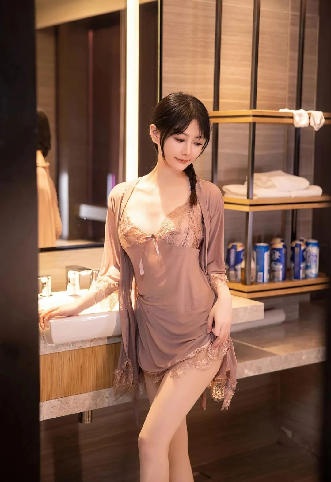 壁纸｜谢小蒽 代入感满满情趣性感写真 - 炫图天下