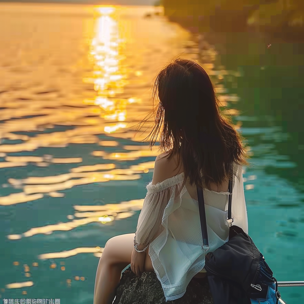 WeChat女生头像 | 日出下精选侧影女头 - 炫图天下