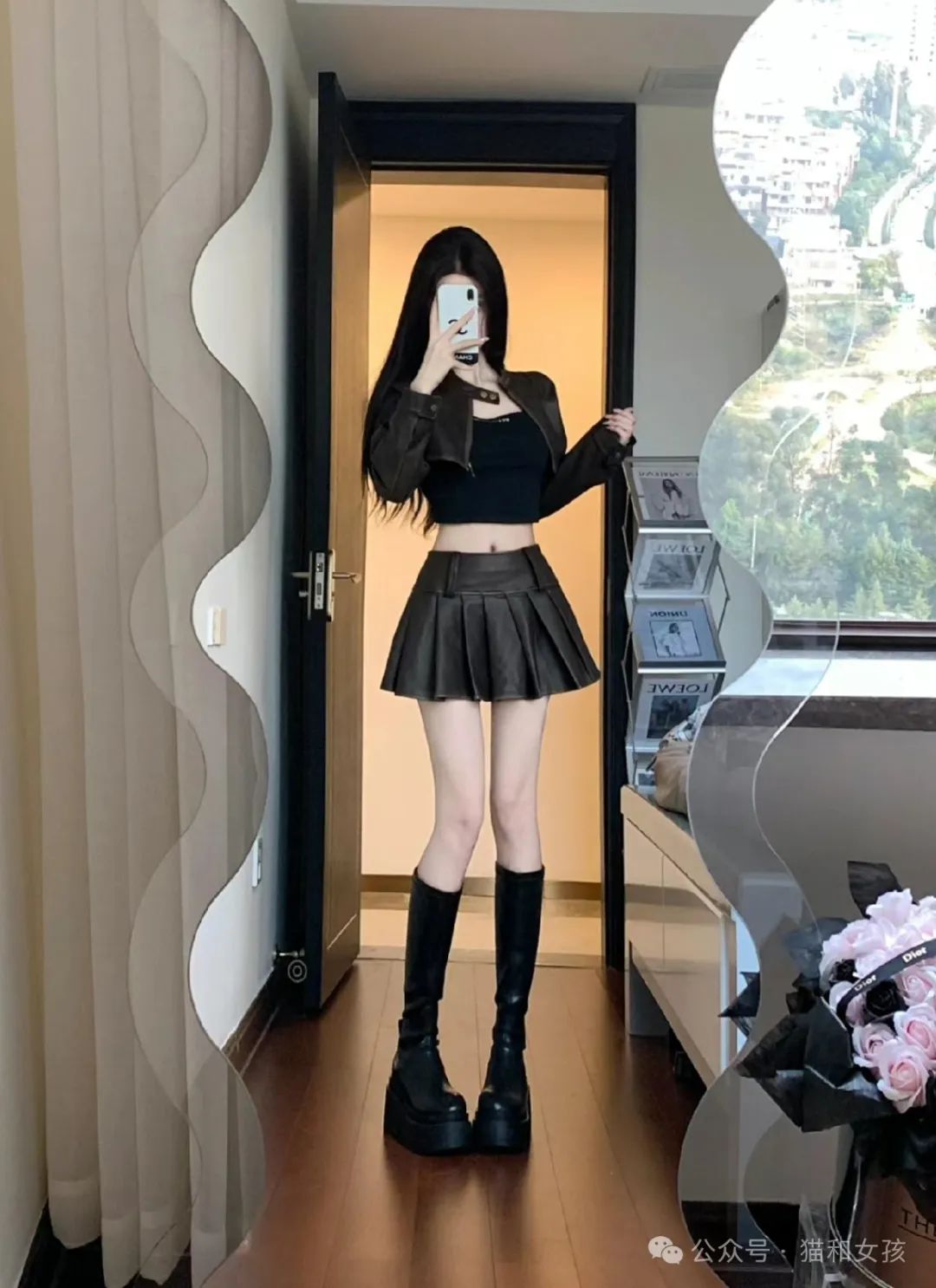 穿搭｜猫系女友 别人都说我冷冷的 只有你知道我是只粘人小猫 - 炫图天下