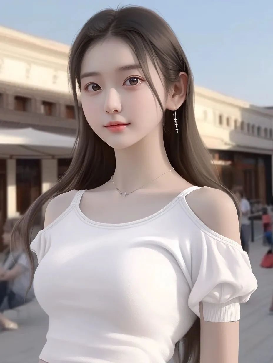 ai美女：你有点像天上的月亮，也像那闪烁的星星 - 炫图天下