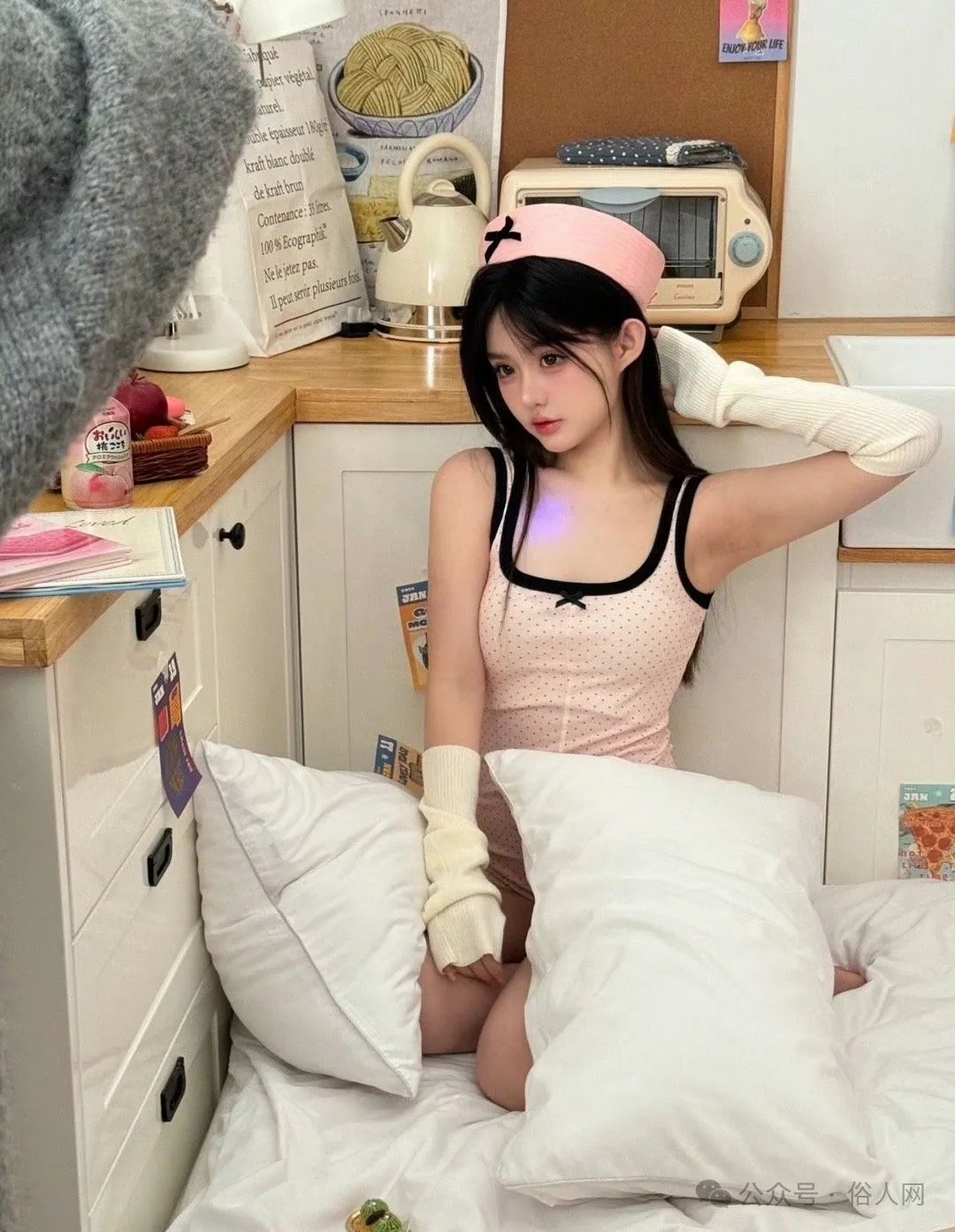 蜜桃色少女写真可爱图片 - 炫图天下