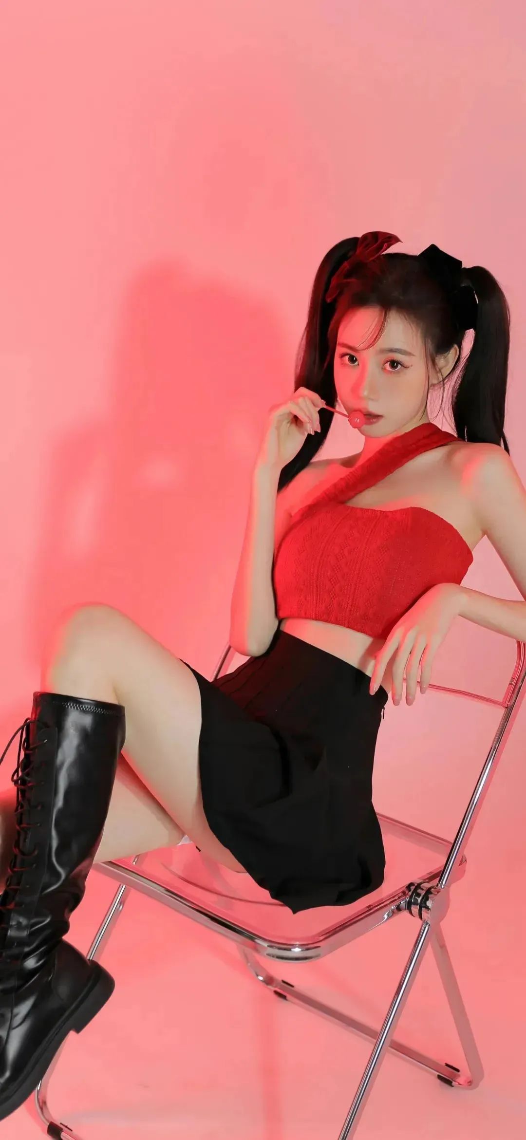 氛围感美女全屏壁纸，内衣少女壁纸 - 炫图天下