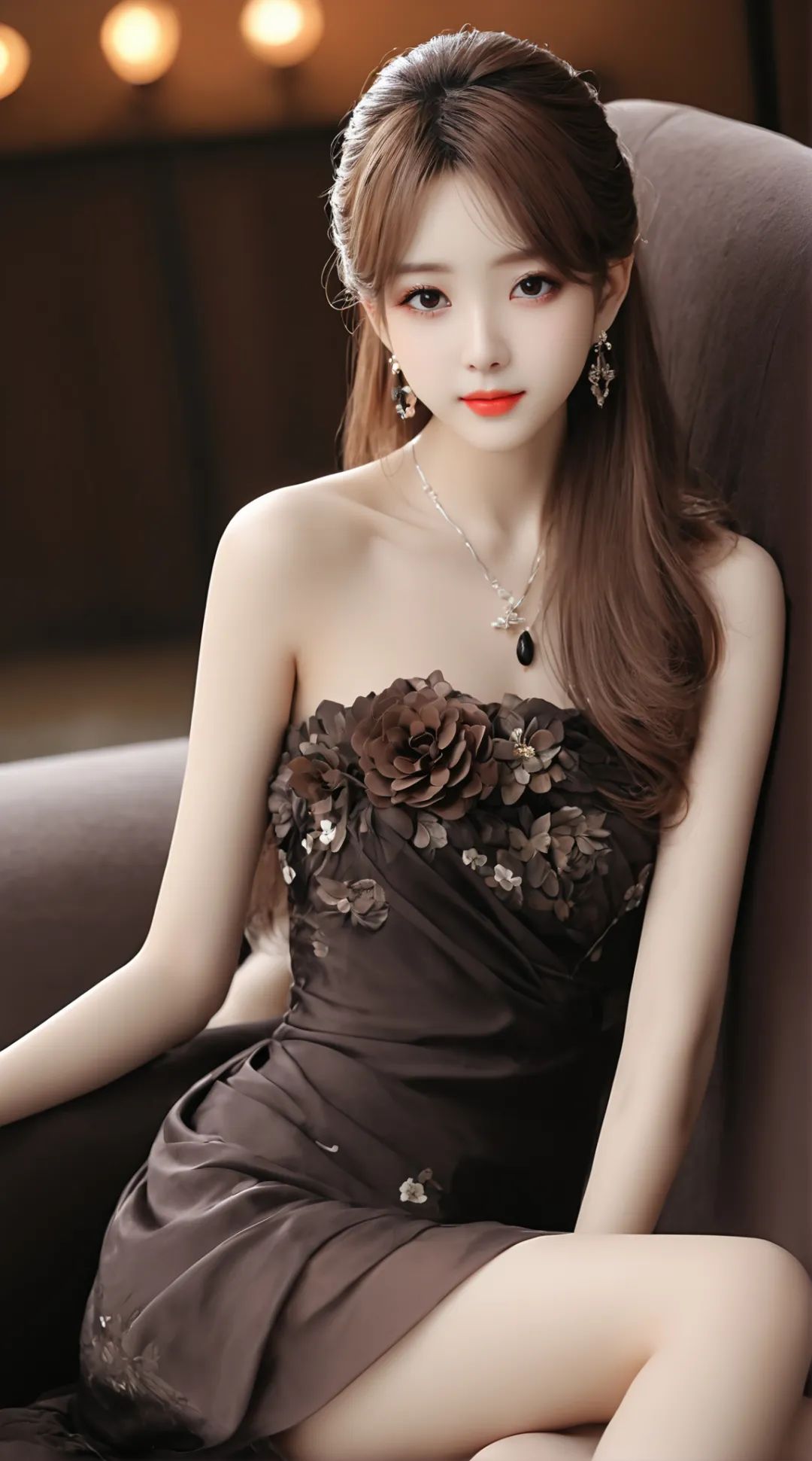 晚礼服性感身材美女高清壁纸 - 炫图天下