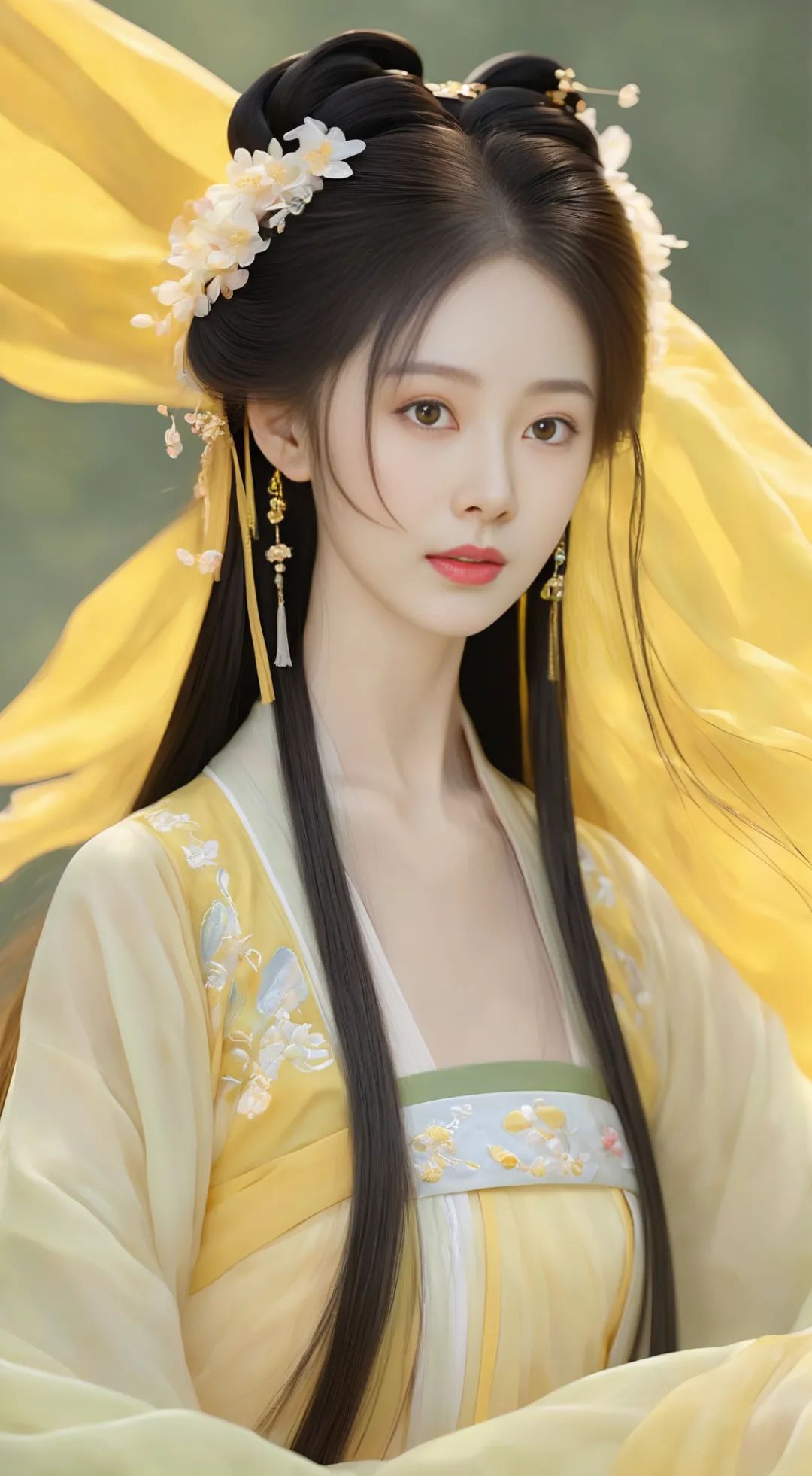 牵马女孩，古装薄纱汉服美女高清壁纸 - 炫图天下